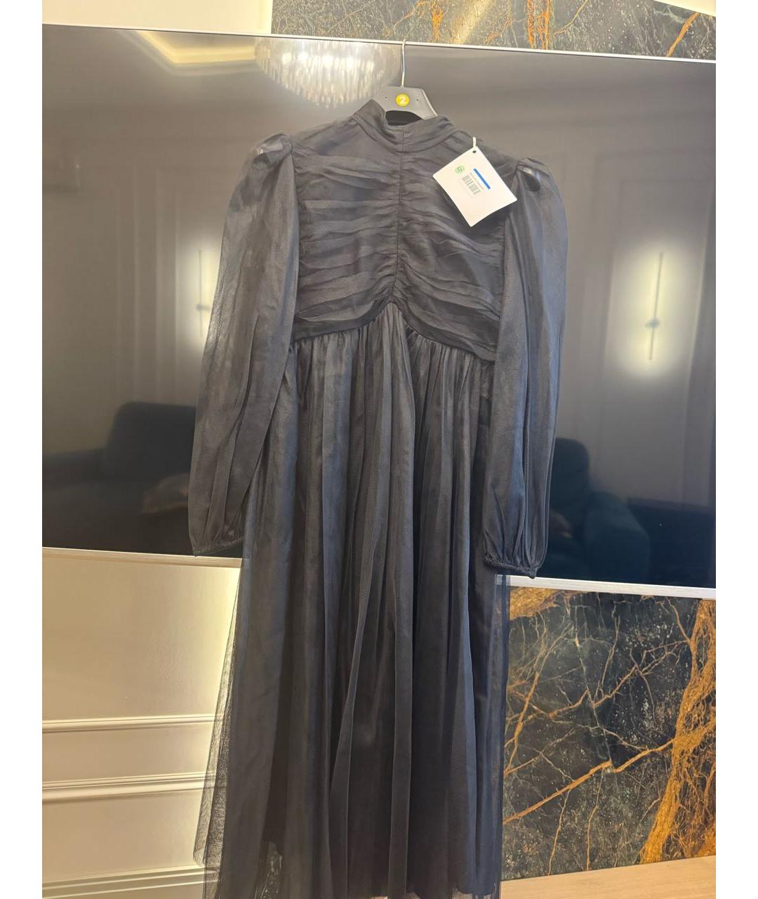 ZIMMERMANN Черное ацетатное коктейльное платье, фото 4