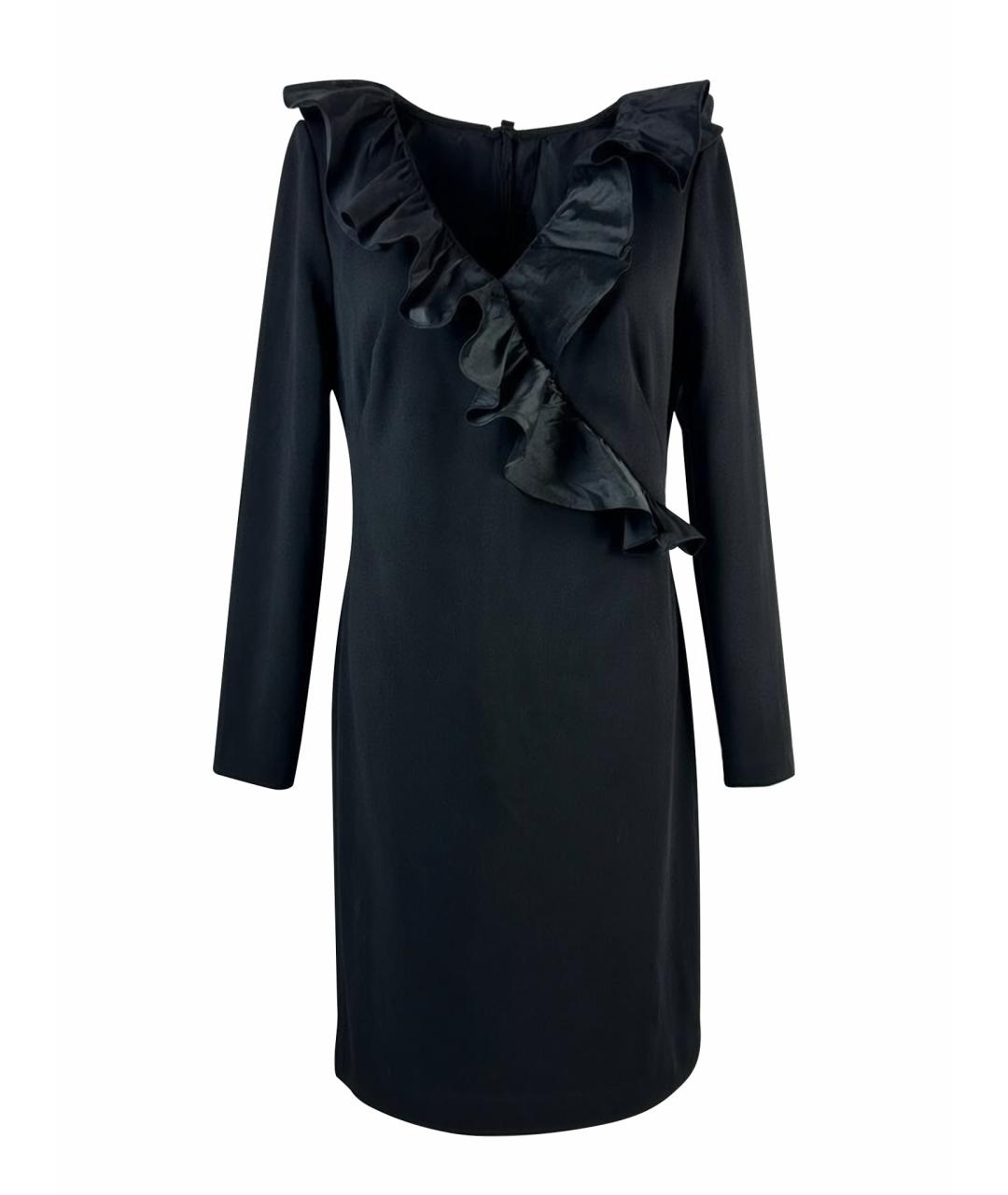 RALPH LAUREN Черное полиэстеровое вечернее платье, фото 1