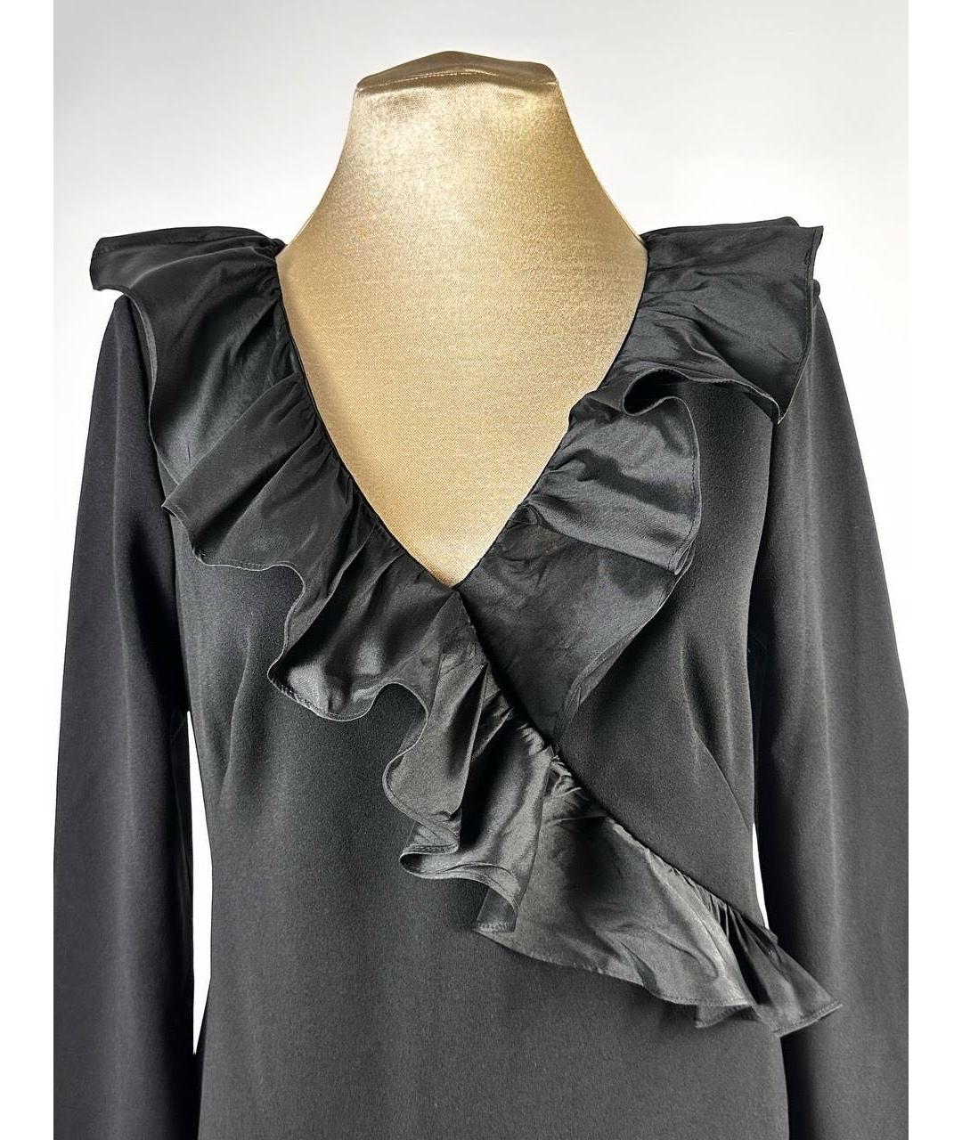 RALPH LAUREN Черное полиэстеровое вечернее платье, фото 6