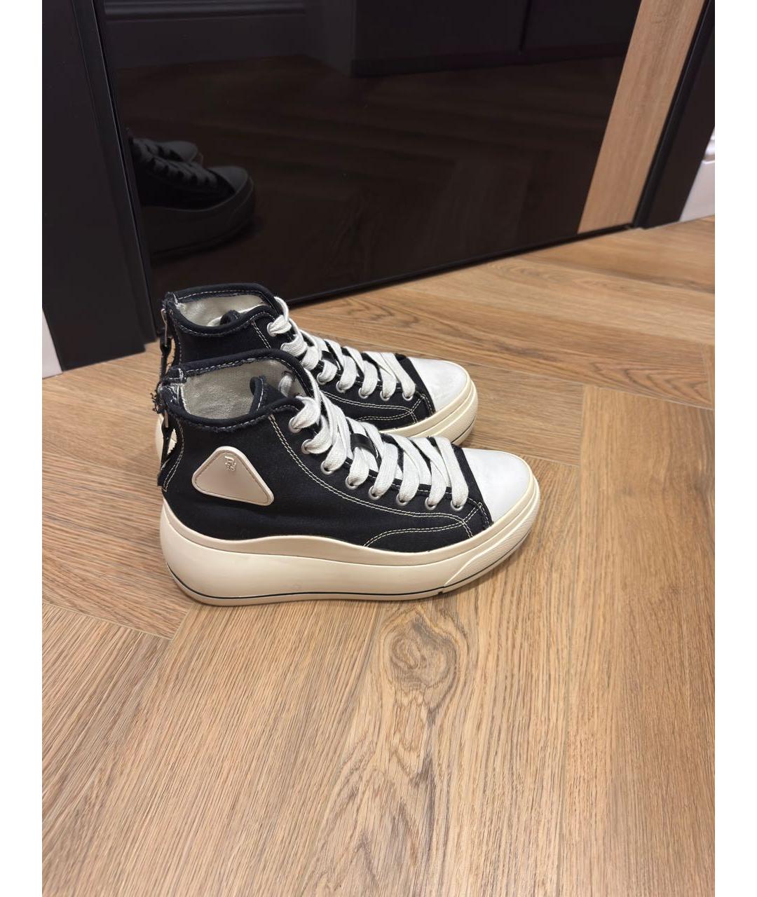 R13 Черные текстильные кеды, фото 8