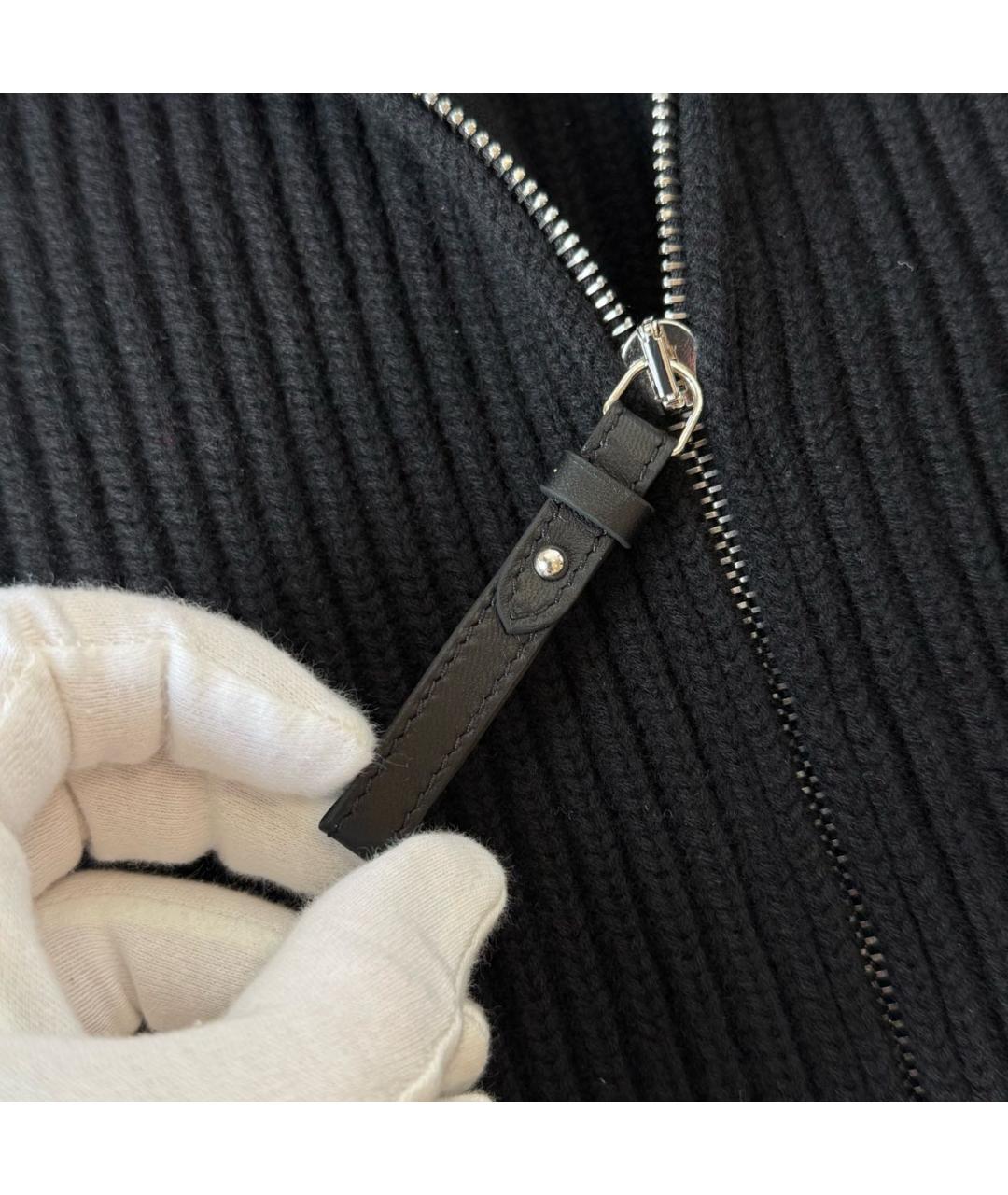 HERMES Черный кардиган, фото 5