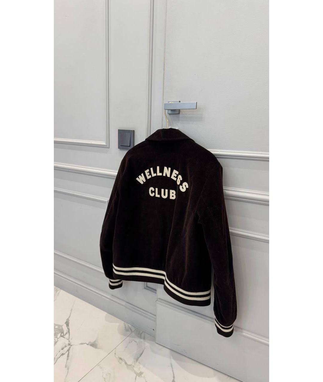 SPORTY AND RICH Коричневая велюровая куртка, фото 2
