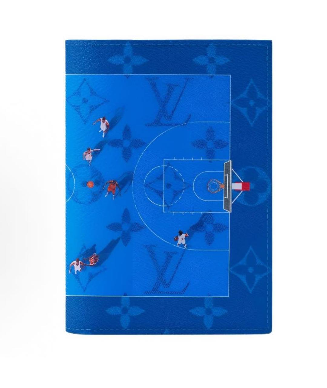 LOUIS VUITTON Синий кожаный кардхолдер, фото 4