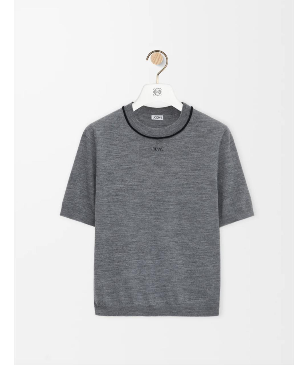 LOEWE Серый шерстяной джемпер / свитер, фото 4