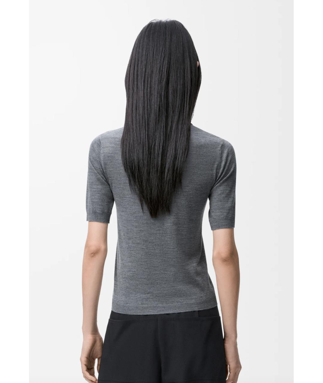 LOEWE Серый шерстяной джемпер / свитер, фото 3