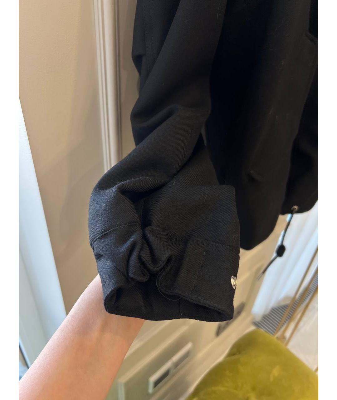 SANDRO Черная шерстяная куртка, фото 4