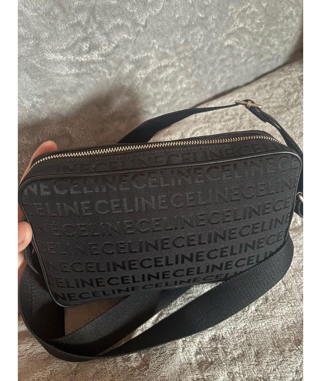 CELINE Черная сумка на плечо, фото 3