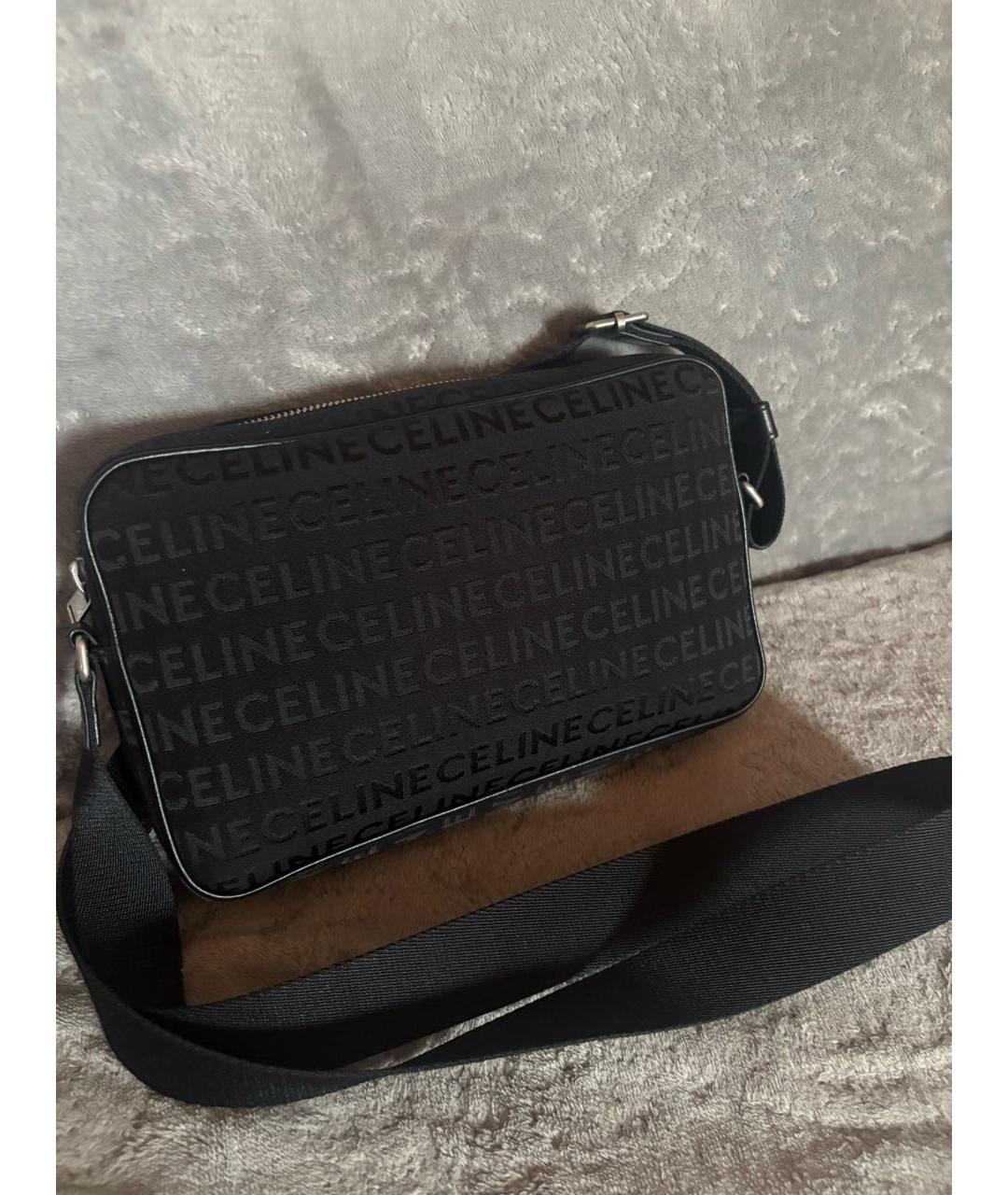 CELINE Черная сумка на плечо, фото 2