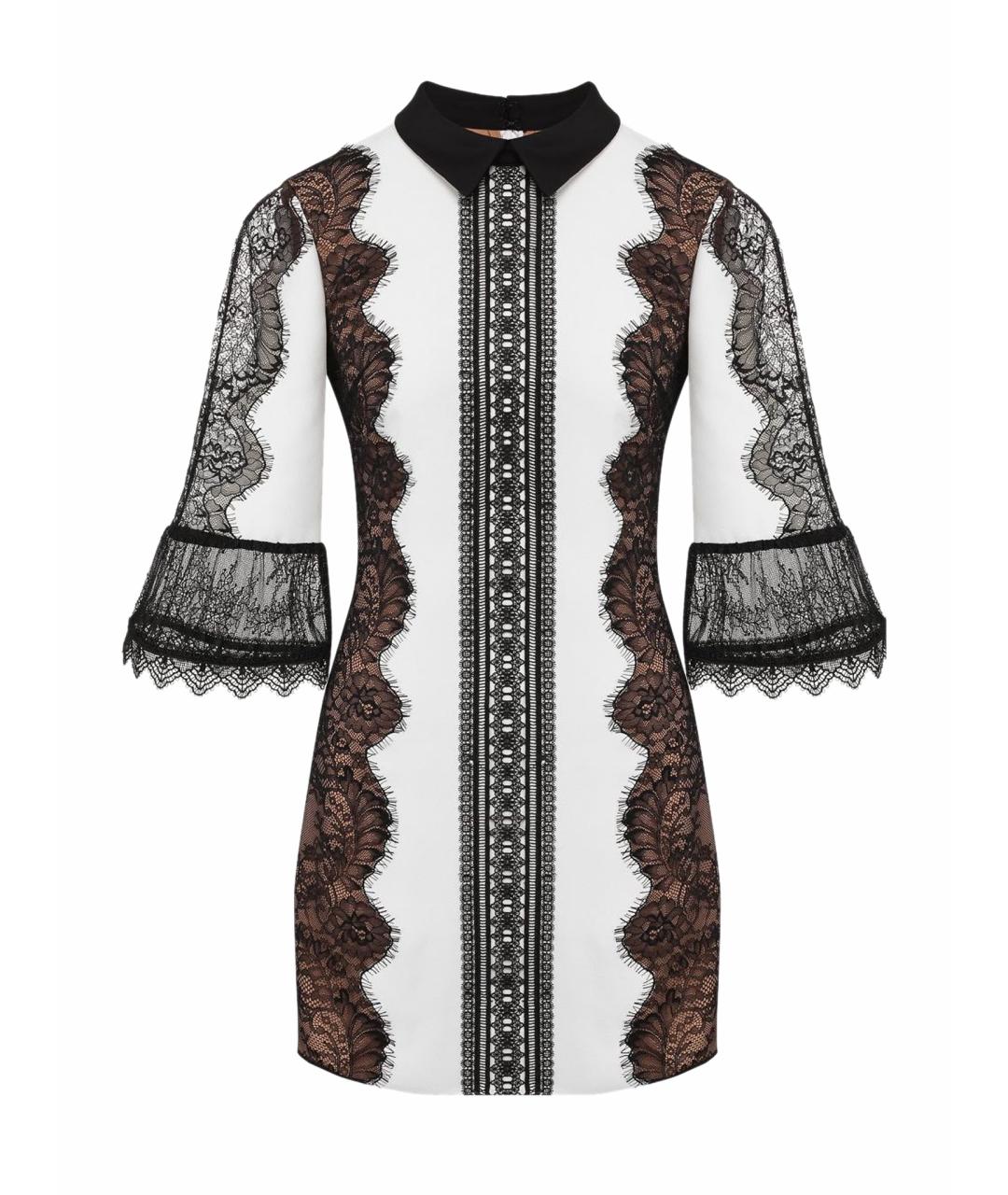 SELF-PORTRAIT Белое ацетатное коктейльное платье, фото 1