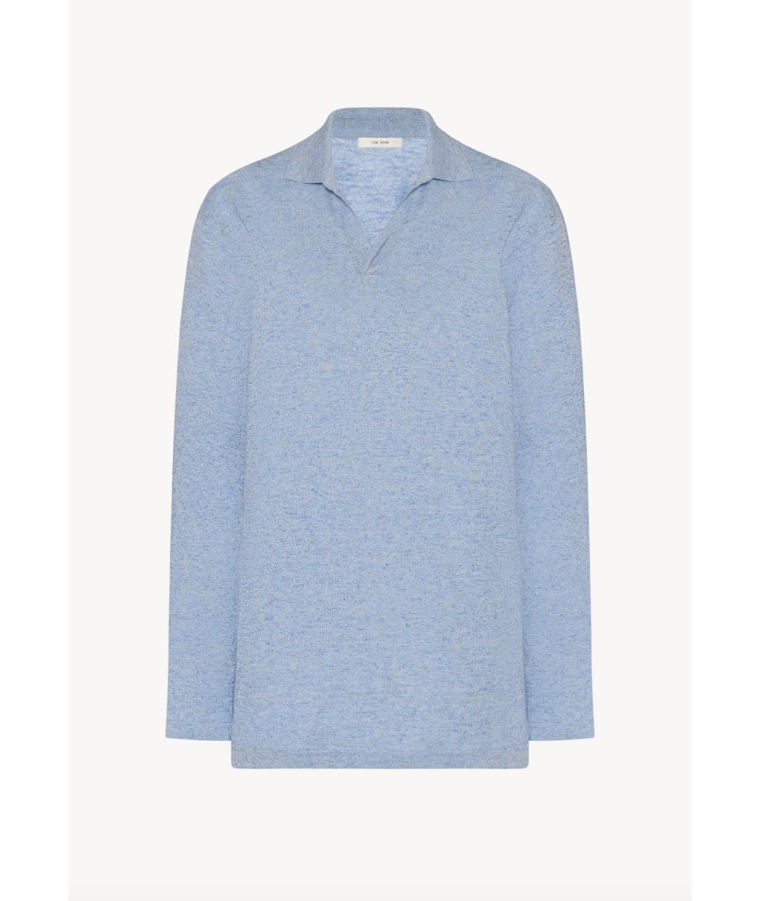 THE ROW Голубой хлопковый джемпер / свитер, фото 4