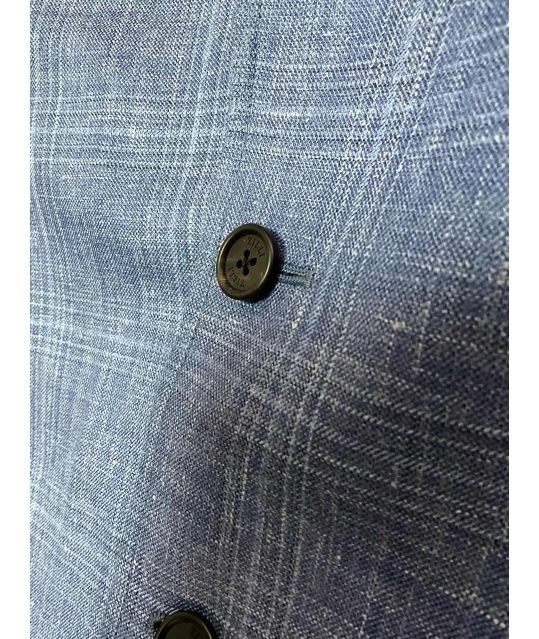 ZILLI Голубой шерстяной пиджак, фото 2