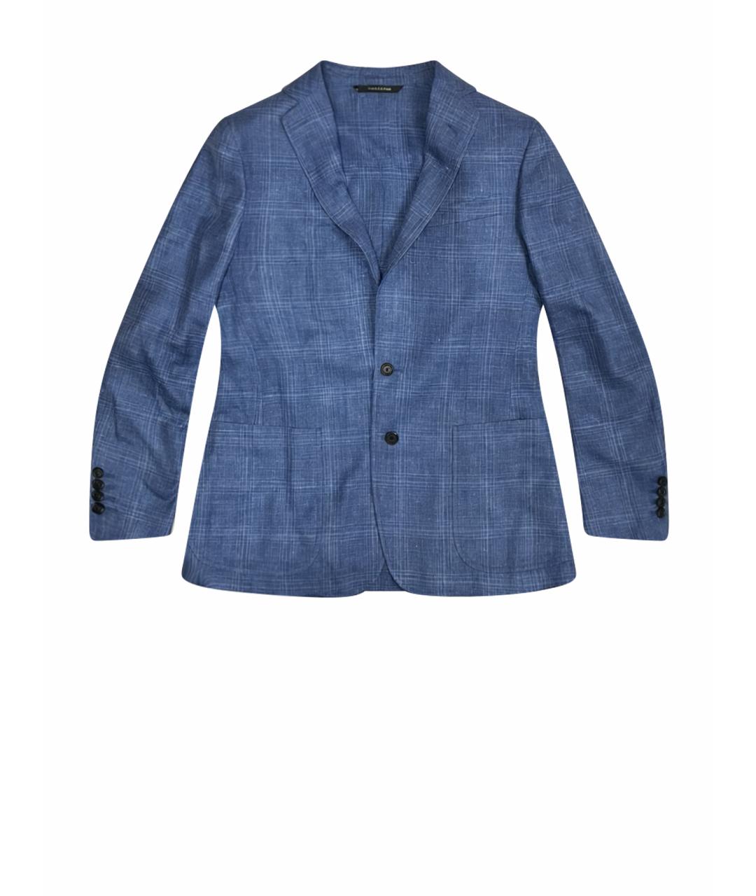 ZILLI Голубой шерстяной пиджак, фото 1