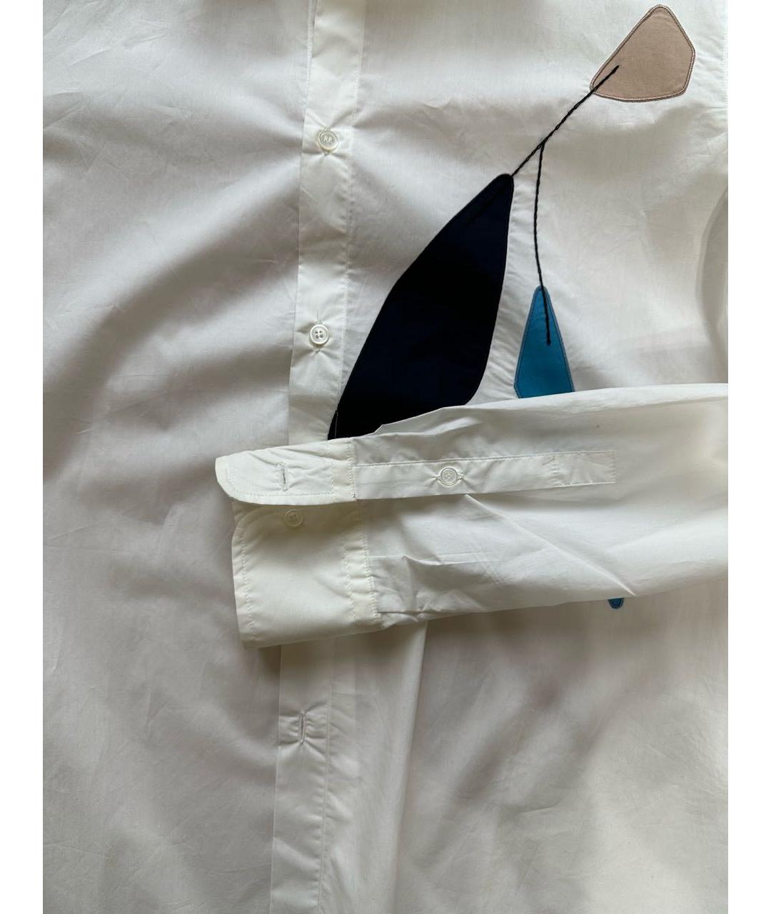 MARNI Белая хлопковая кэжуал рубашка, фото 5