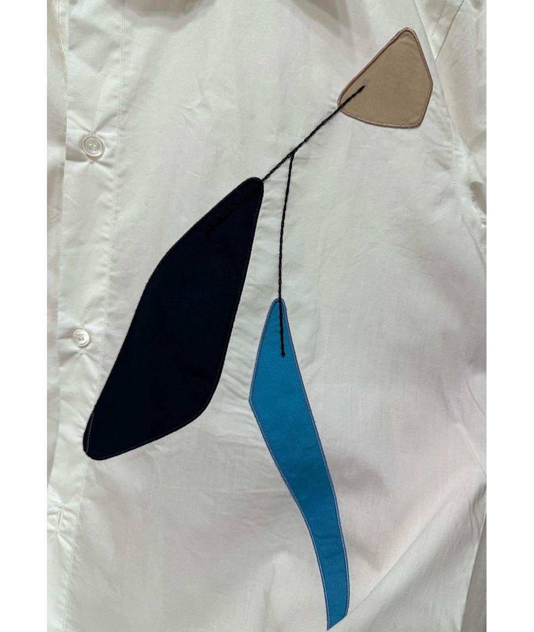 MARNI Белая хлопковая кэжуал рубашка, фото 7