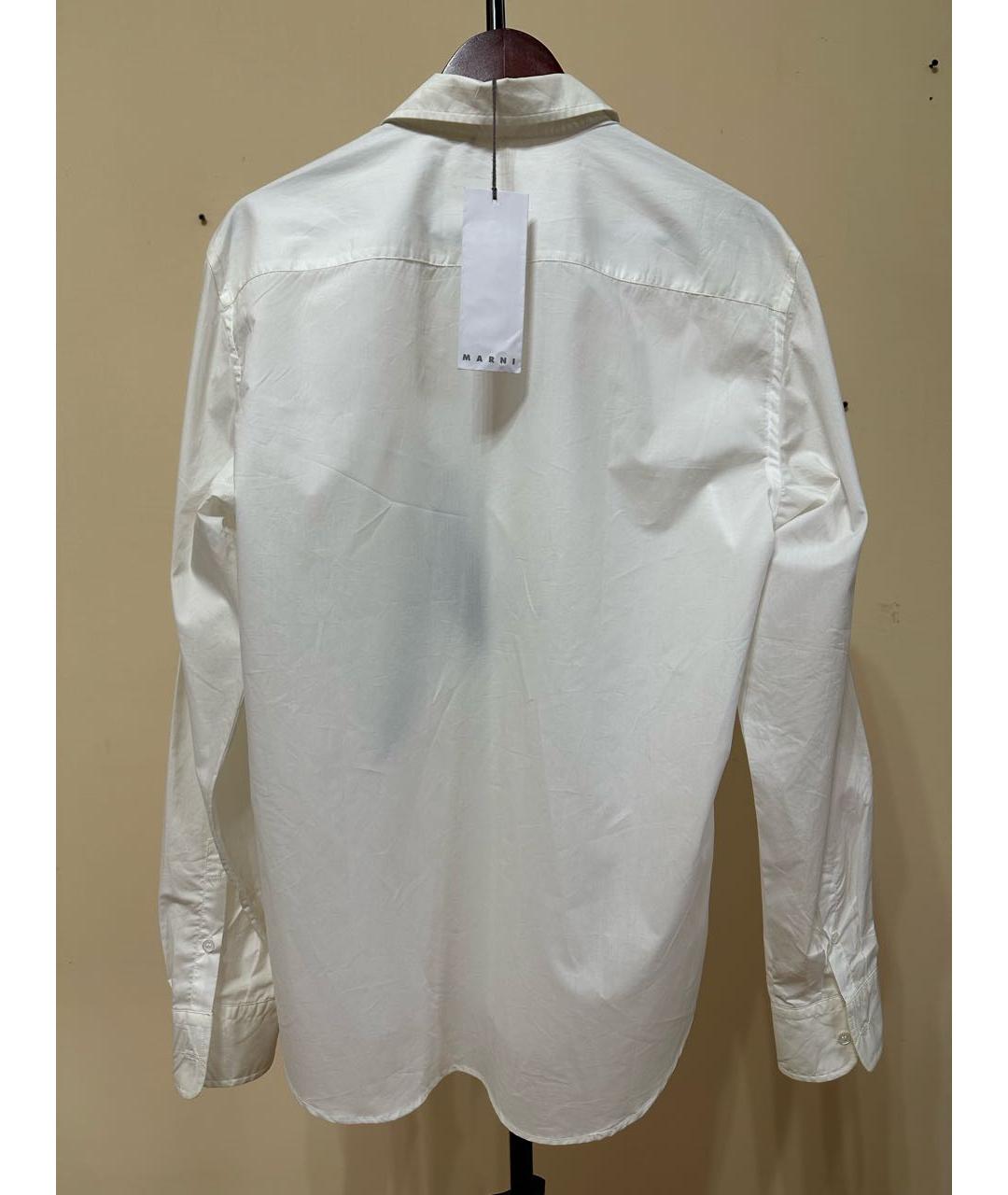 MARNI Белая хлопковая кэжуал рубашка, фото 2