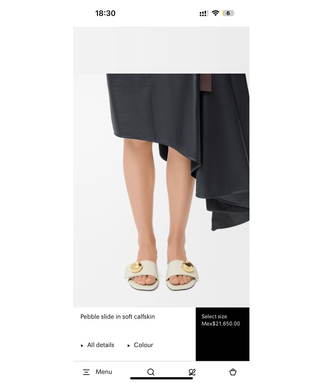 LOEWE Бежевые кожаные мюли, фото 8