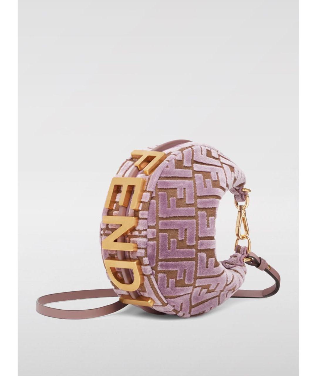 FENDI Розовая сумка с короткими ручками, фото 2