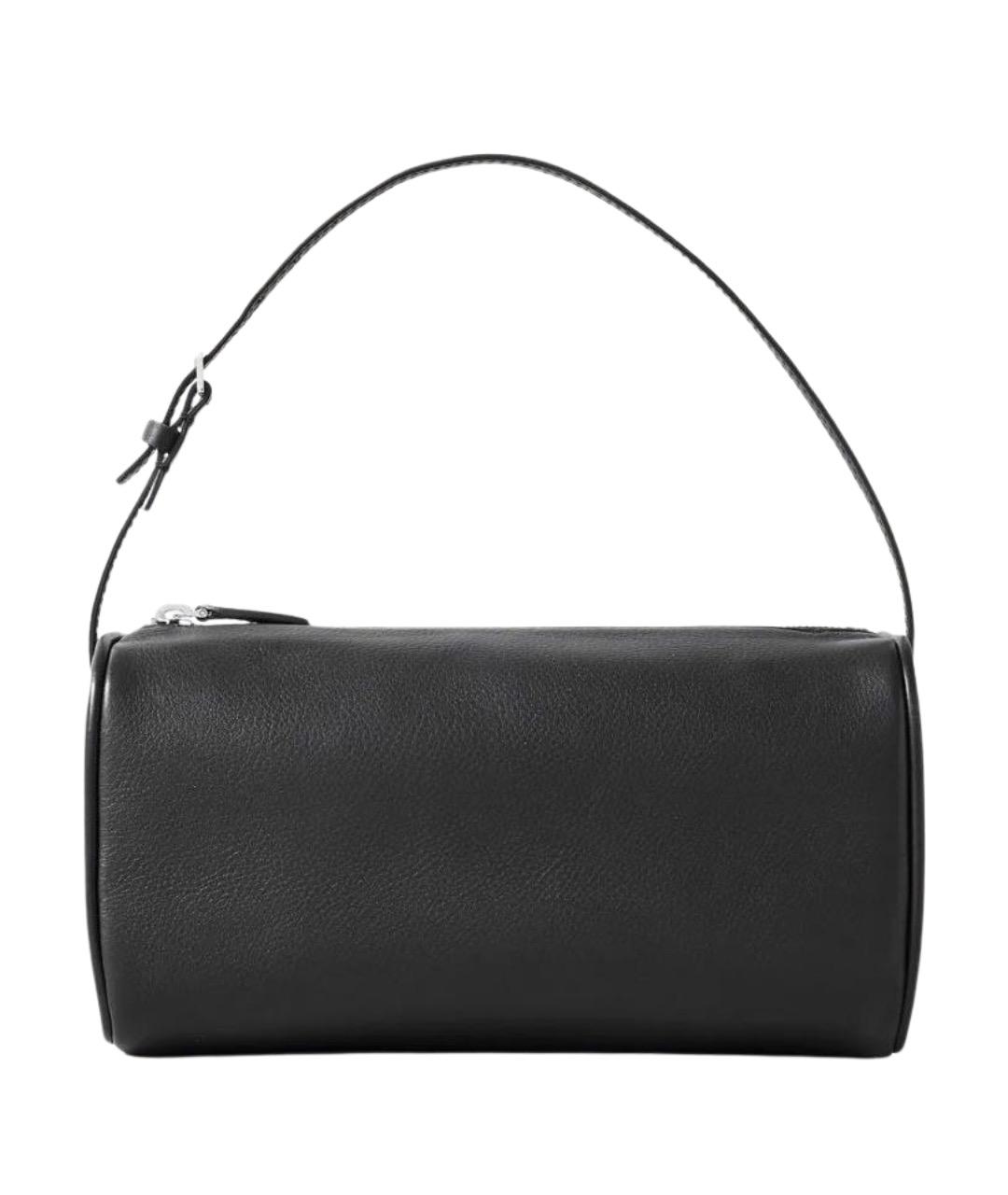 THE ROW Черная кожаная сумка с короткими ручками, фото 1