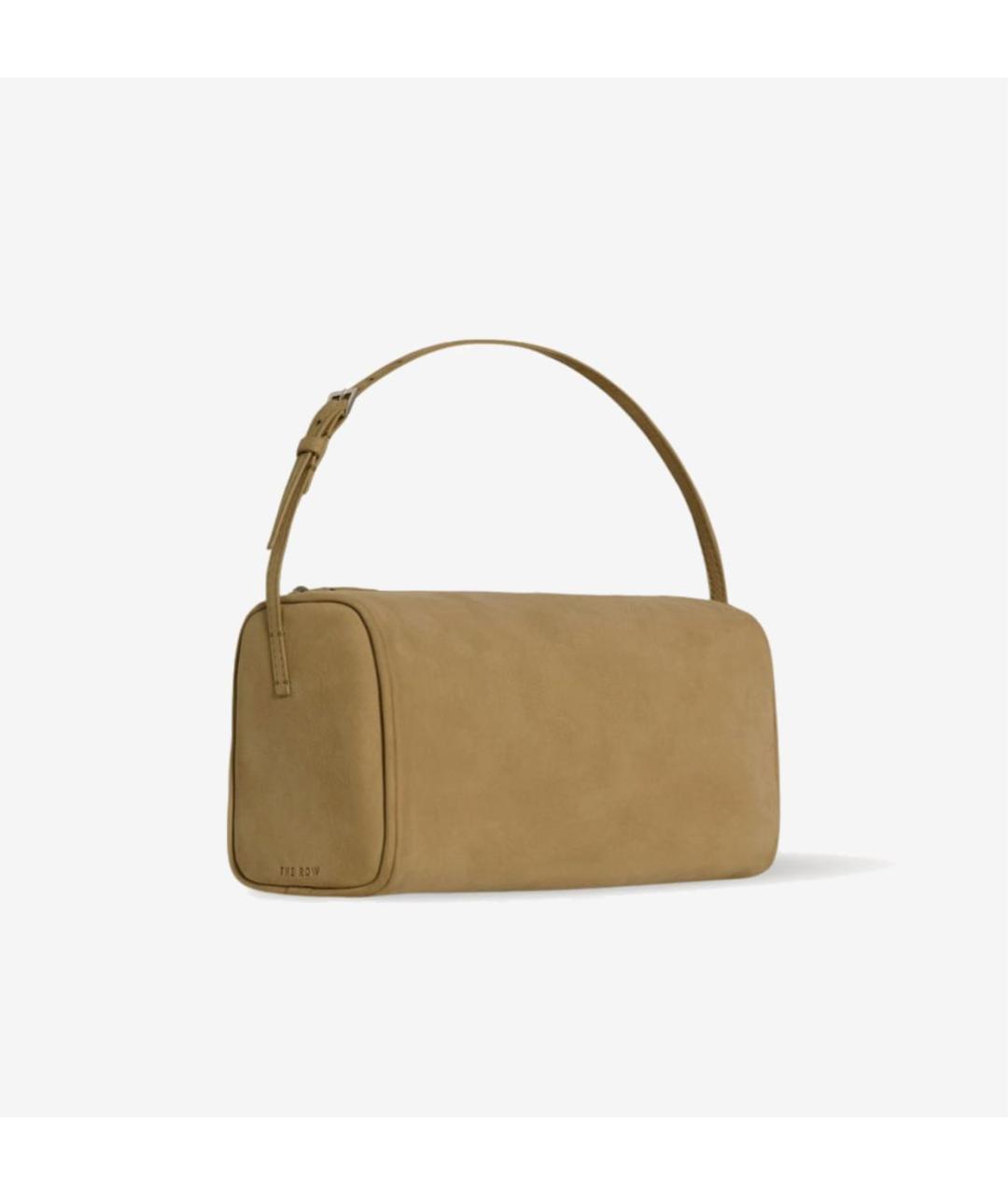 THE ROW Бежевая замшевая сумка с короткими ручками, фото 3