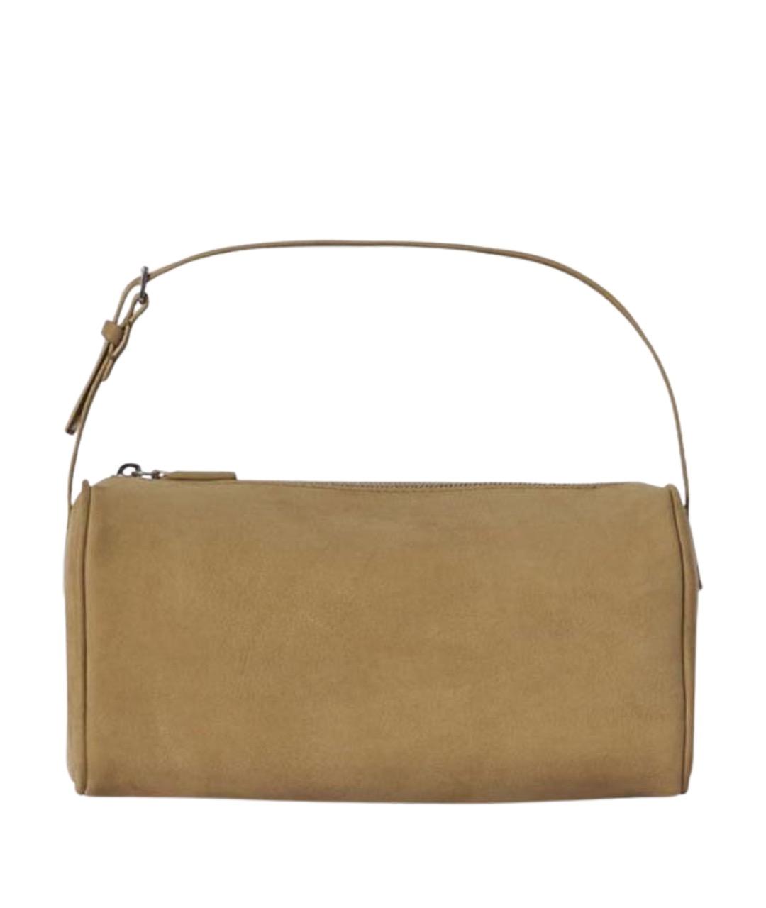 THE ROW Бежевая замшевая сумка с короткими ручками, фото 1