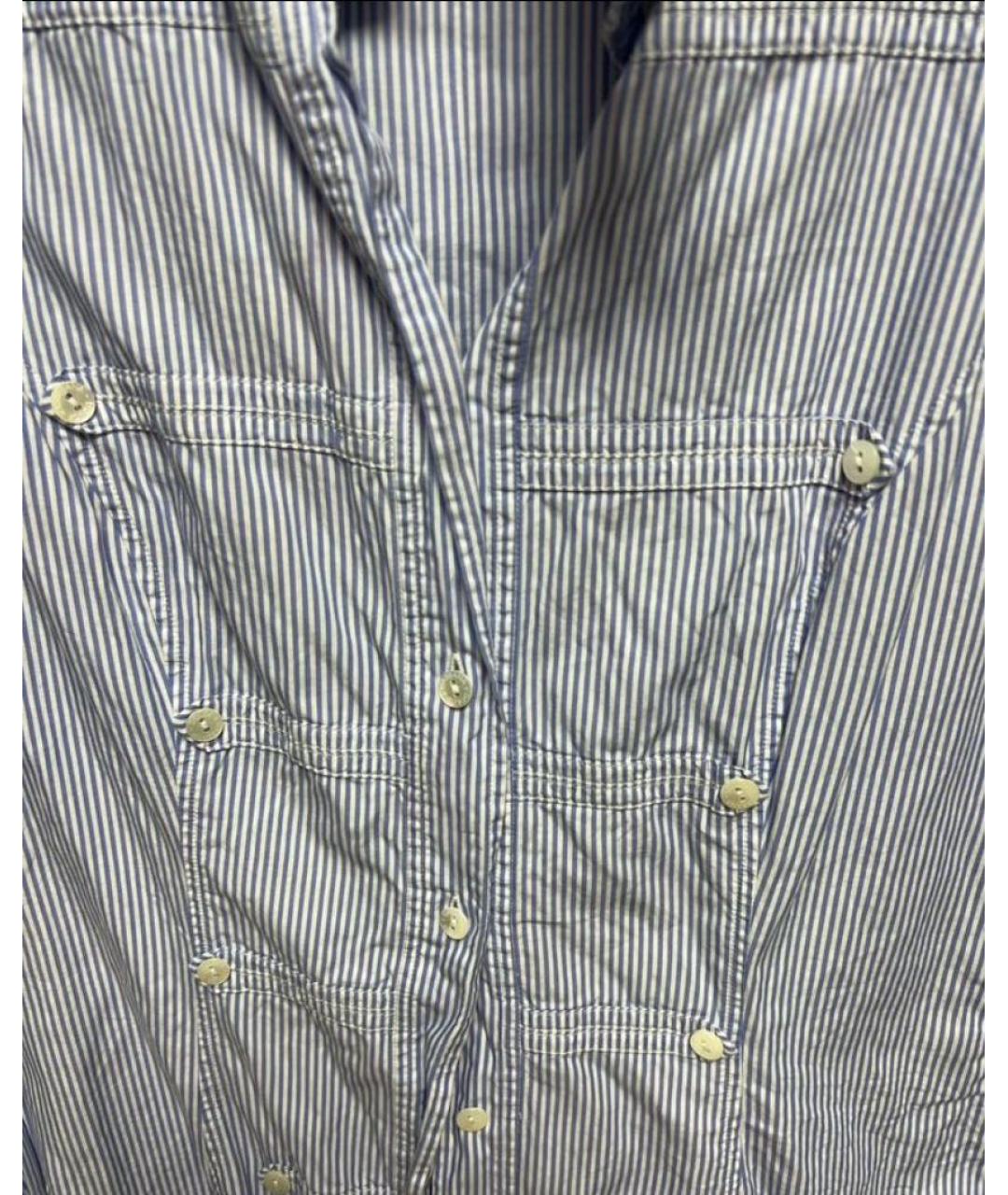 DOLCE&GABBANA Голубая хлопковая рубашка, фото 6