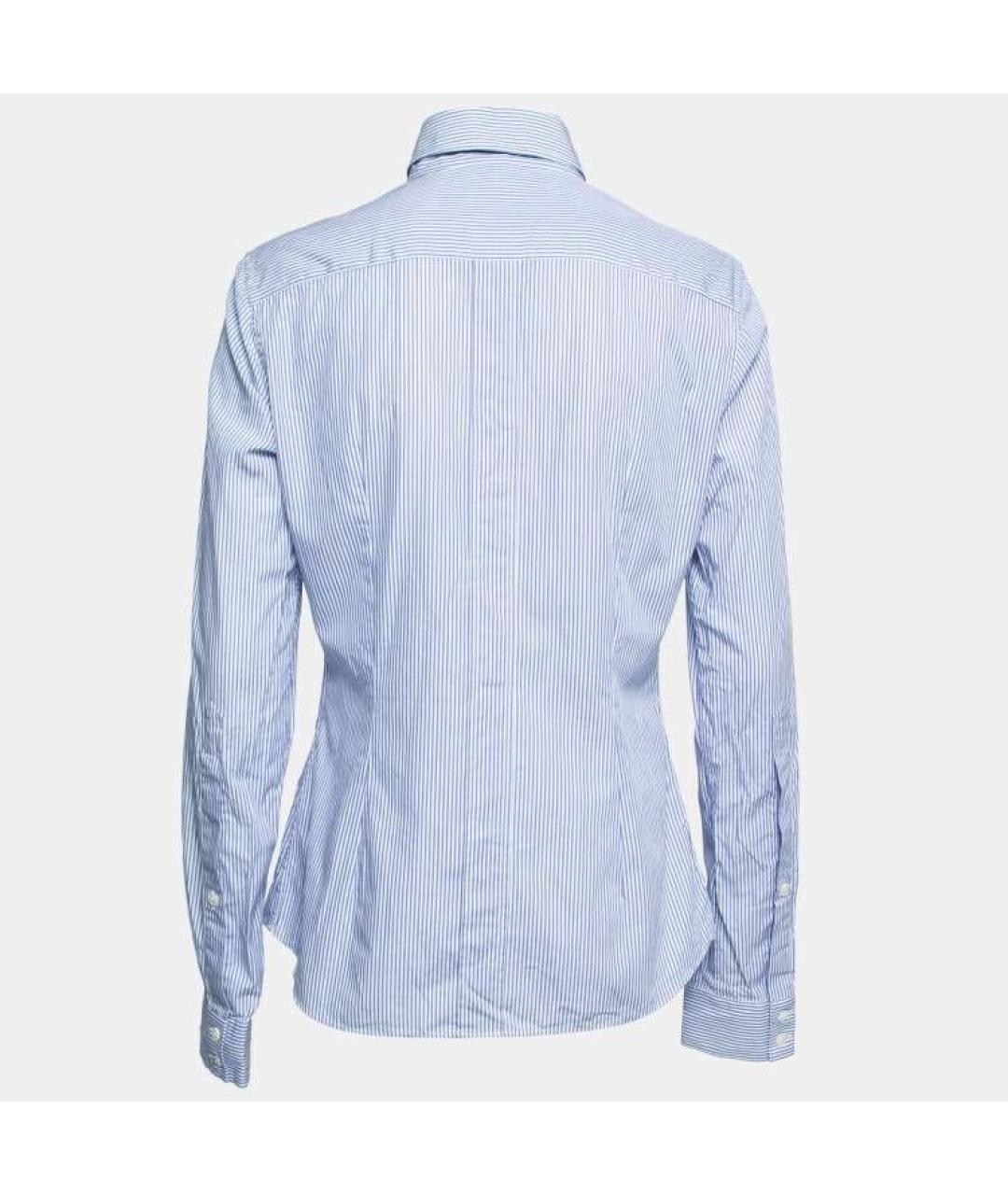 DOLCE&GABBANA Голубая хлопковая рубашка, фото 2