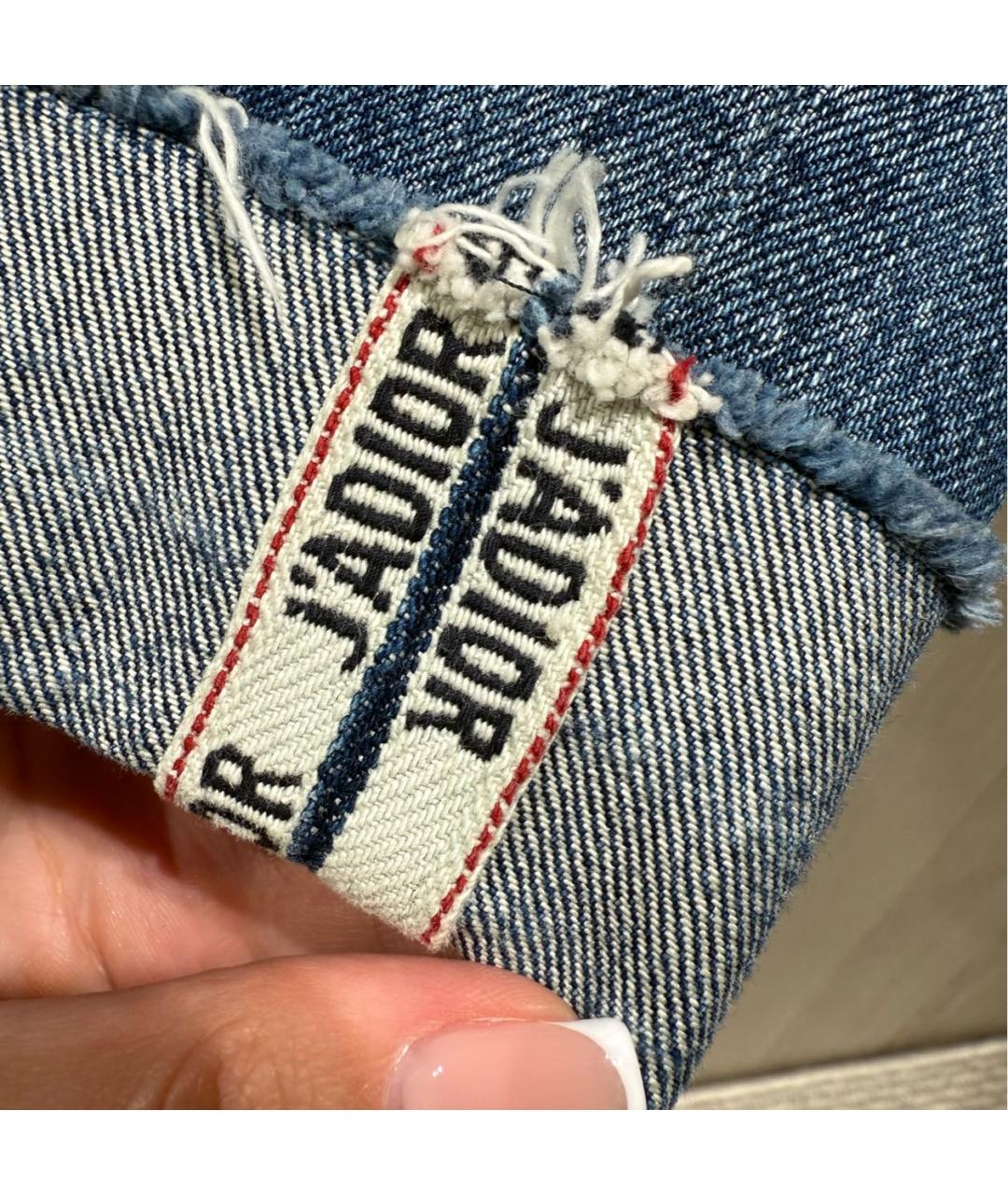 CHRISTIAN DIOR Хлопковые прямые джинсы, фото 5