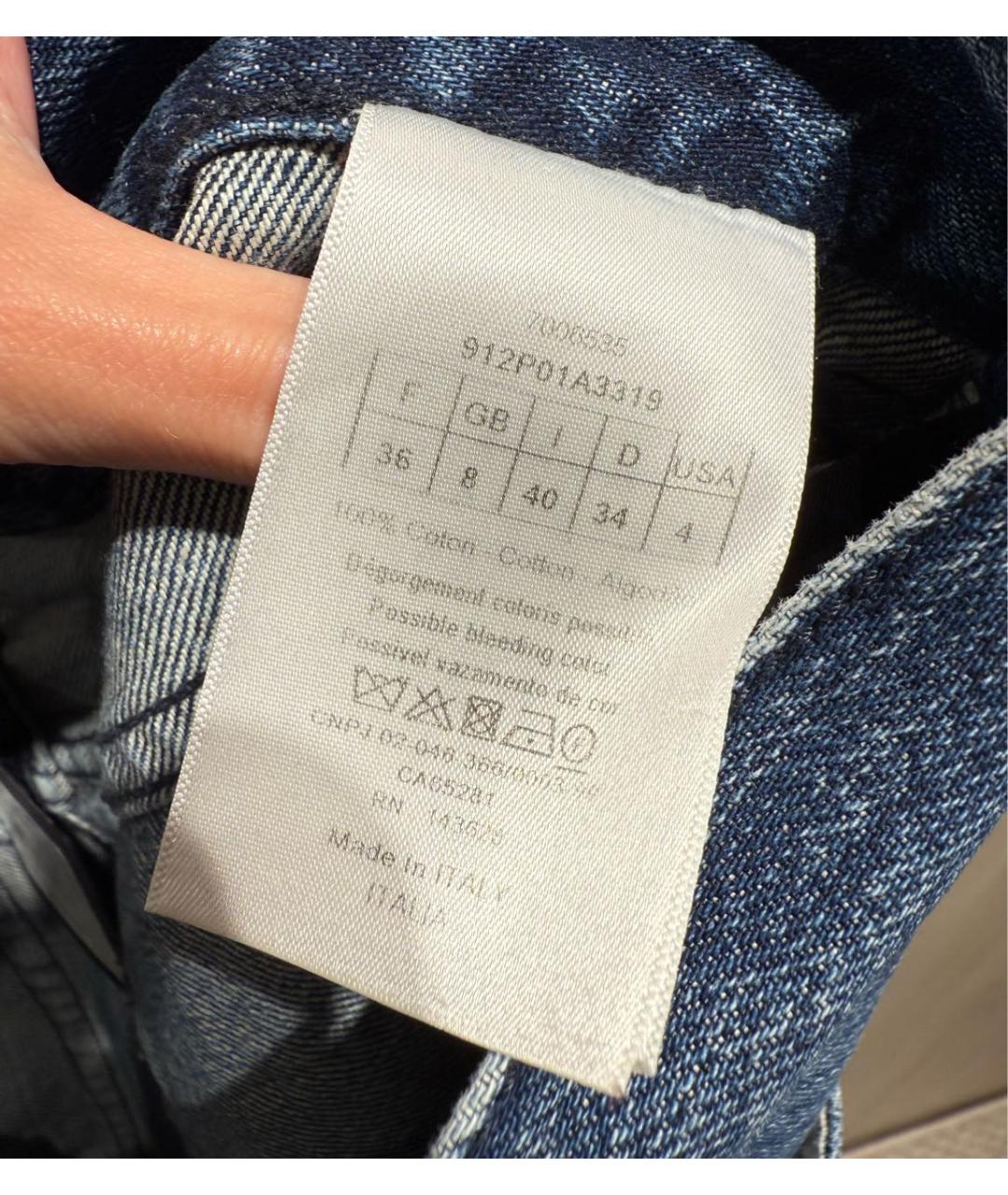 CHRISTIAN DIOR Хлопковые прямые джинсы, фото 6