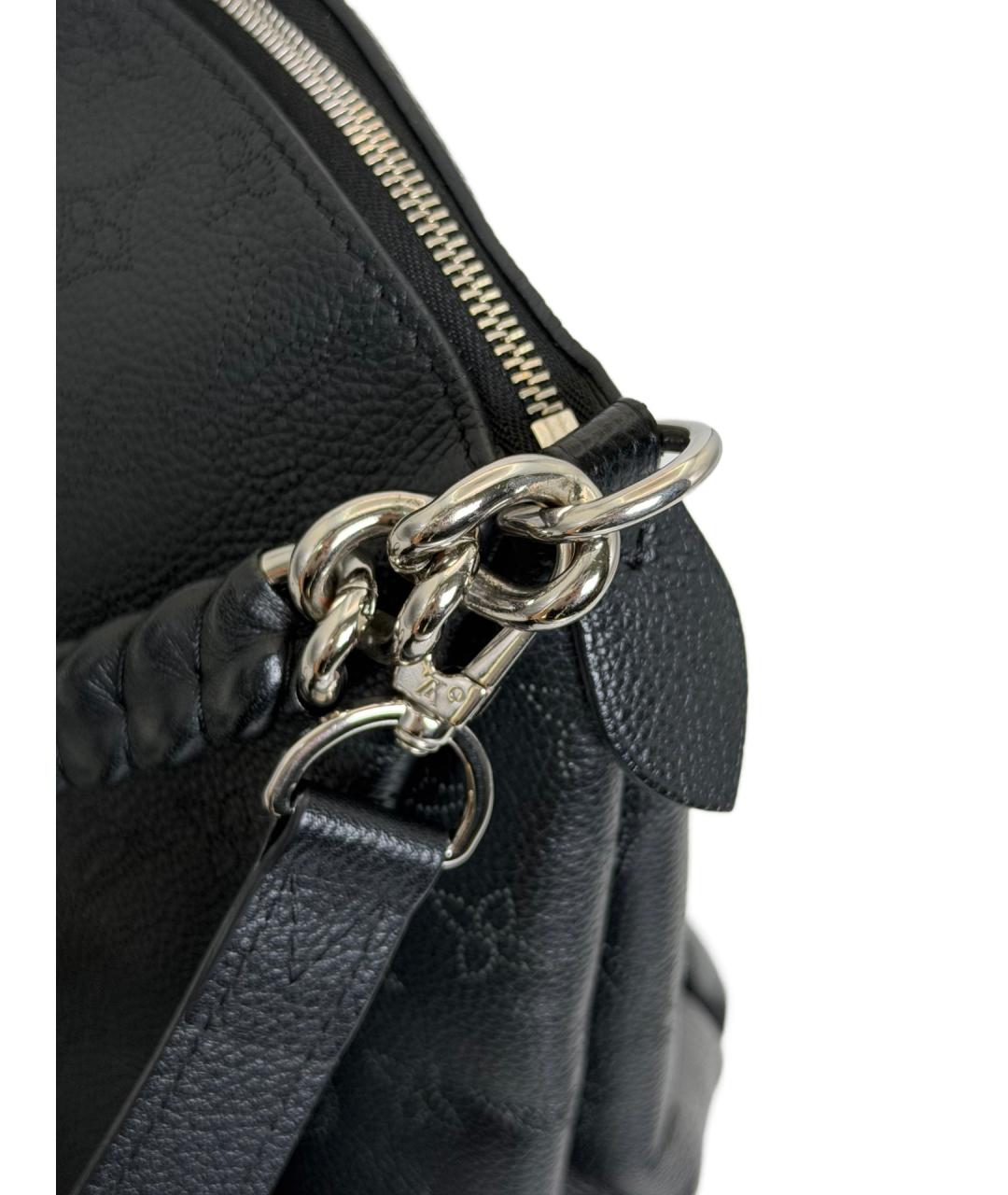 LOUIS VUITTON Черная кожаная сумка через плечо, фото 6