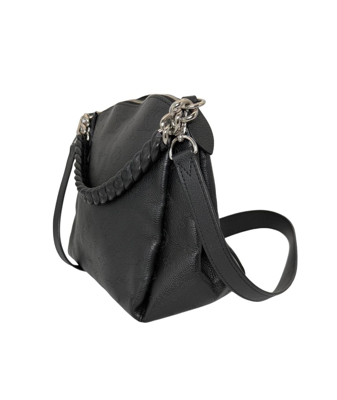 LOUIS VUITTON Черная кожаная сумка через плечо, фото 2