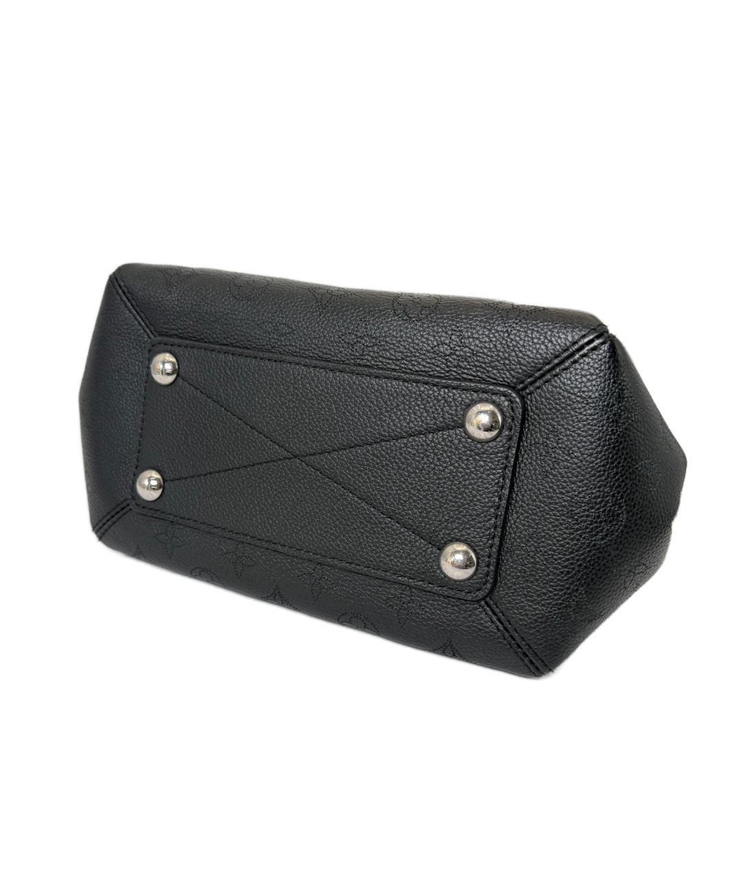 LOUIS VUITTON Черная кожаная сумка через плечо, фото 5