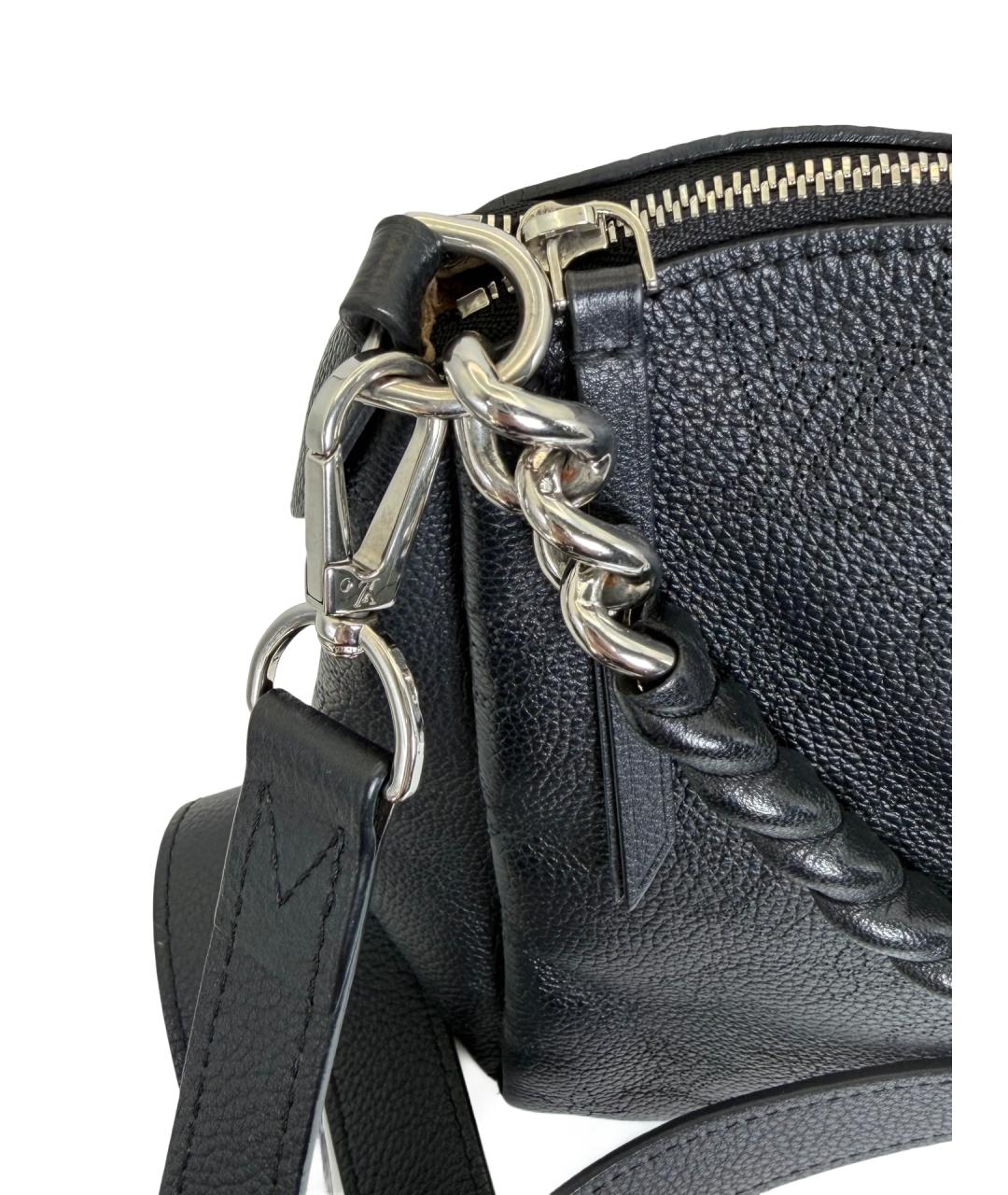 LOUIS VUITTON Черная кожаная сумка через плечо, фото 8