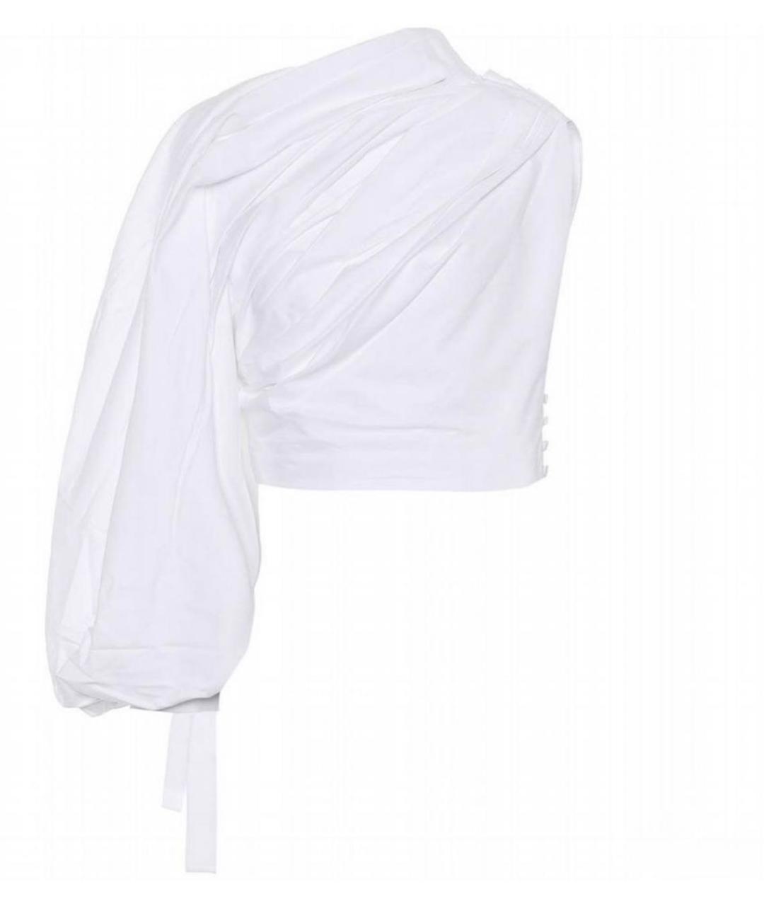 JACQUEMUS Белая хлопковая рубашка, фото 4