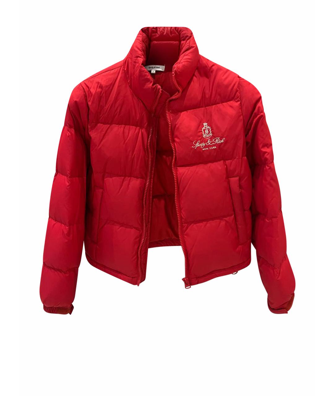 SPORTY AND RICH Красная полиэстеровая куртка, фото 1