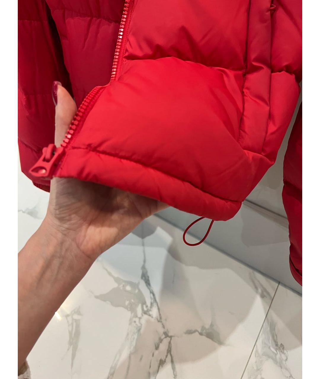 SPORTY AND RICH Красная полиэстеровая куртка, фото 4