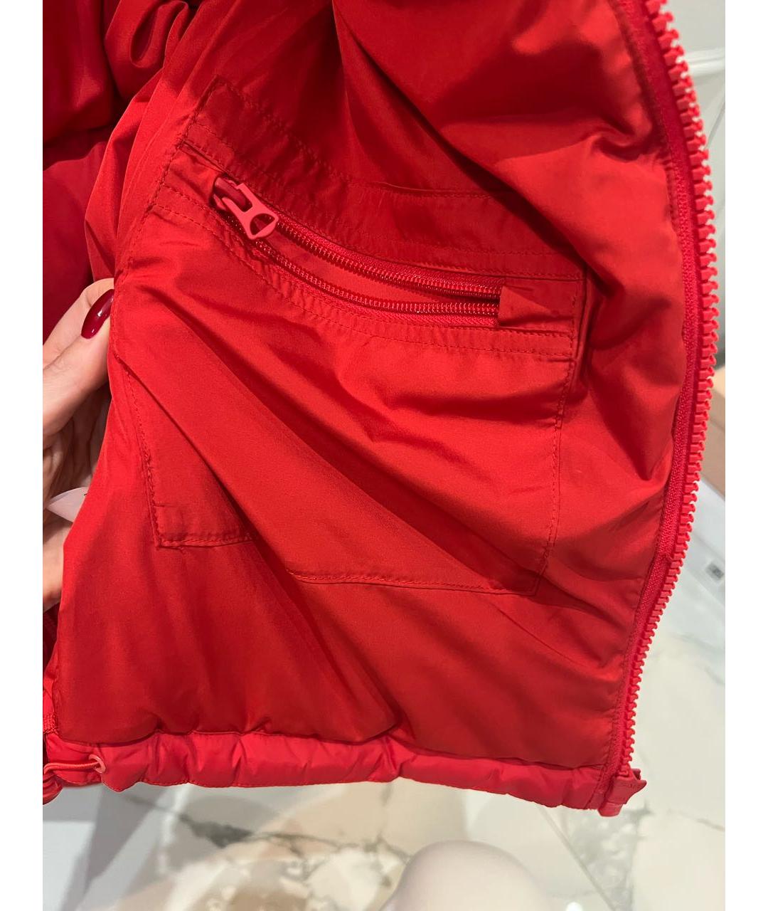 SPORTY AND RICH Красная полиэстеровая куртка, фото 5