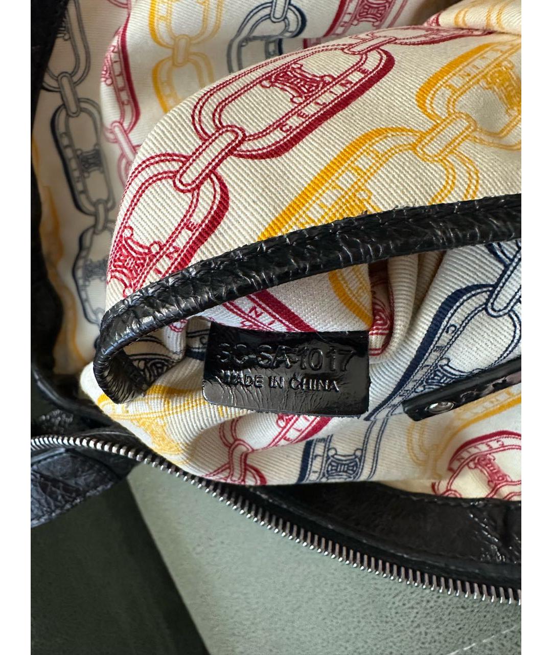 CELINE Черная сумка с короткими ручками из лакированной кожи, фото 5