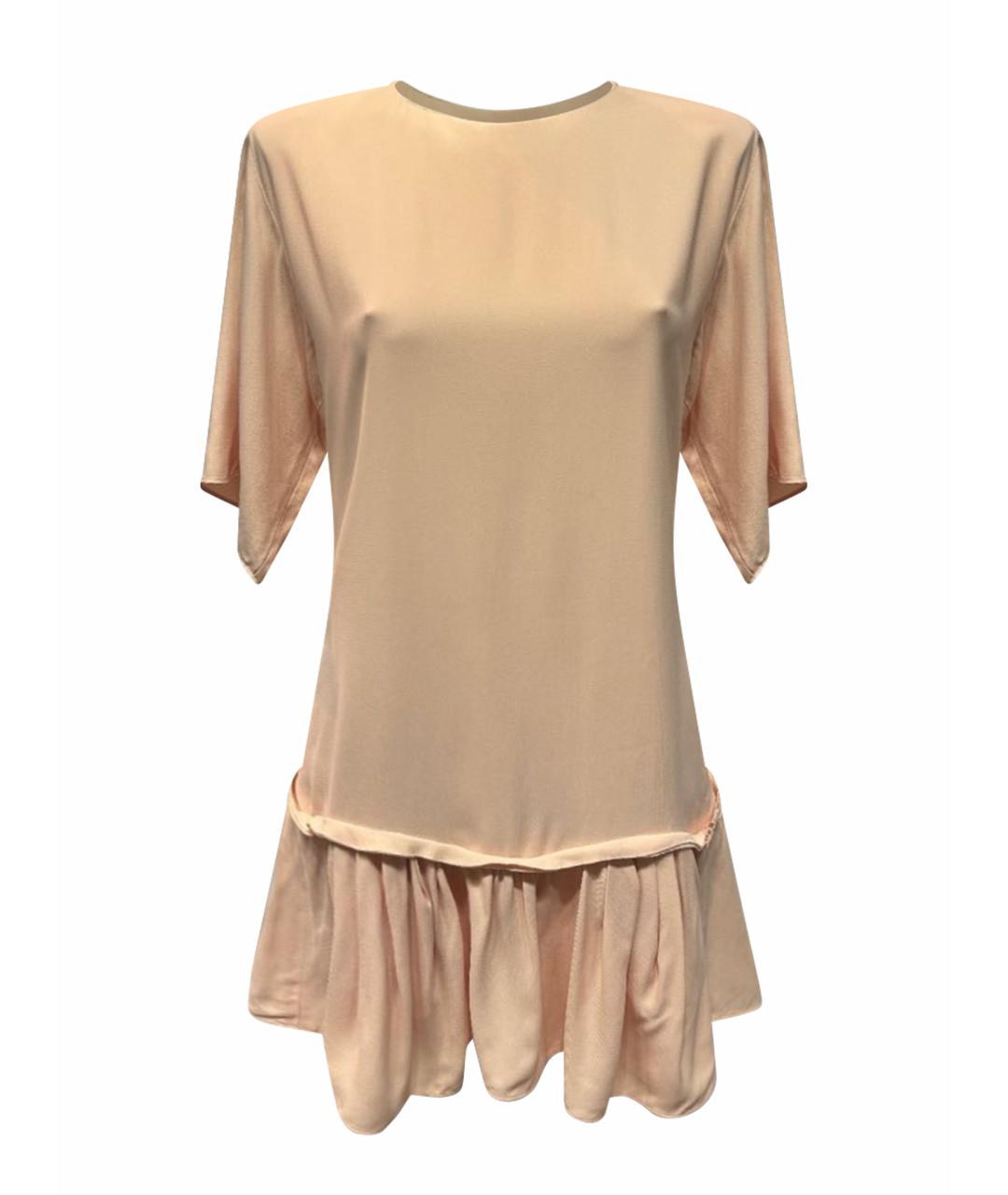 CHLOE Розовое вискозное коктейльное платье, фото 1