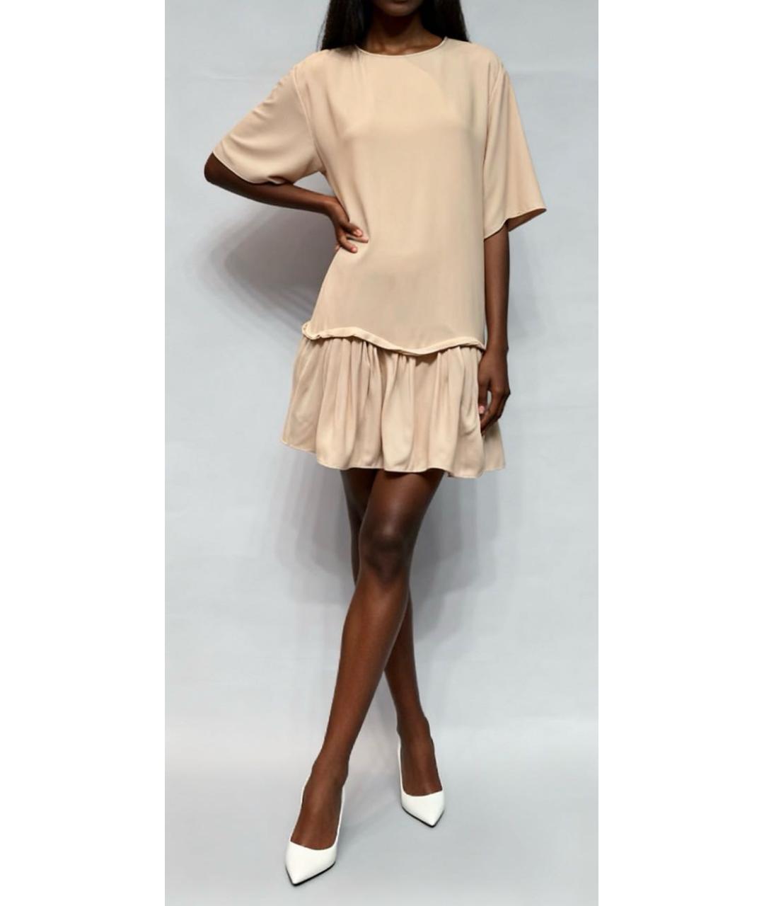 CHLOE Розовое вискозное коктейльное платье, фото 3