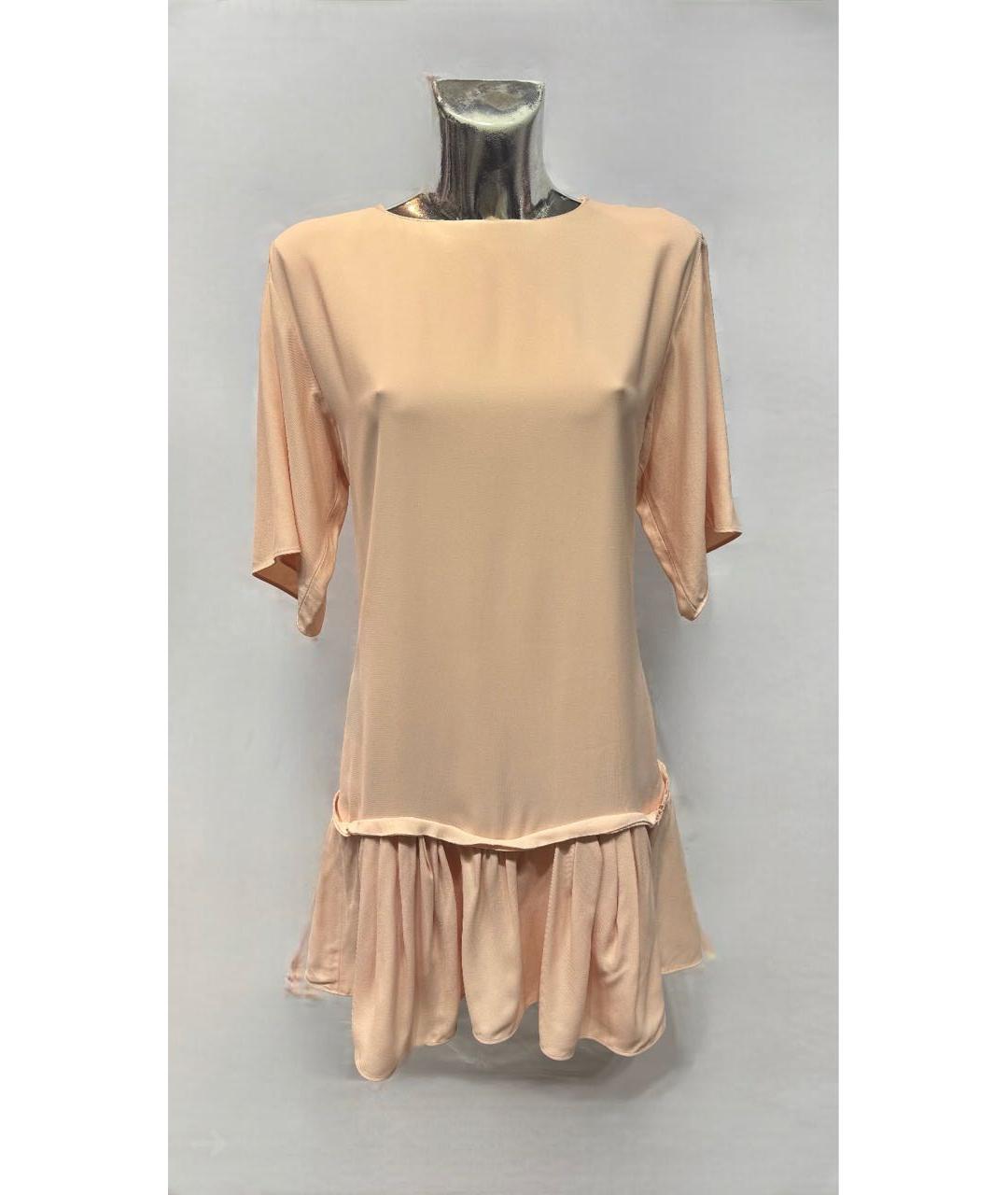 CHLOE Розовое вискозное коктейльное платье, фото 8