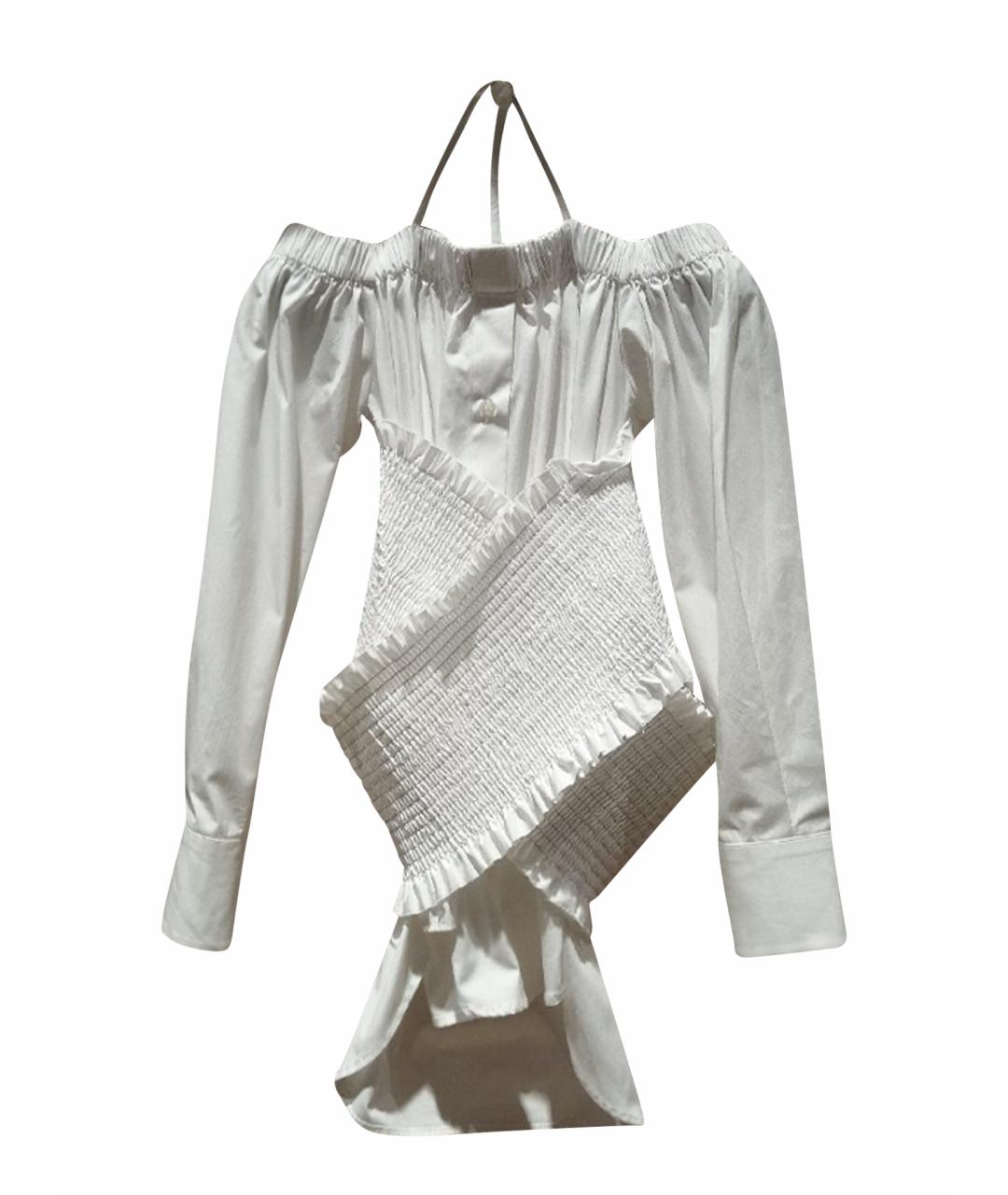 MSGM Белая хлопковая рубашка, фото 1