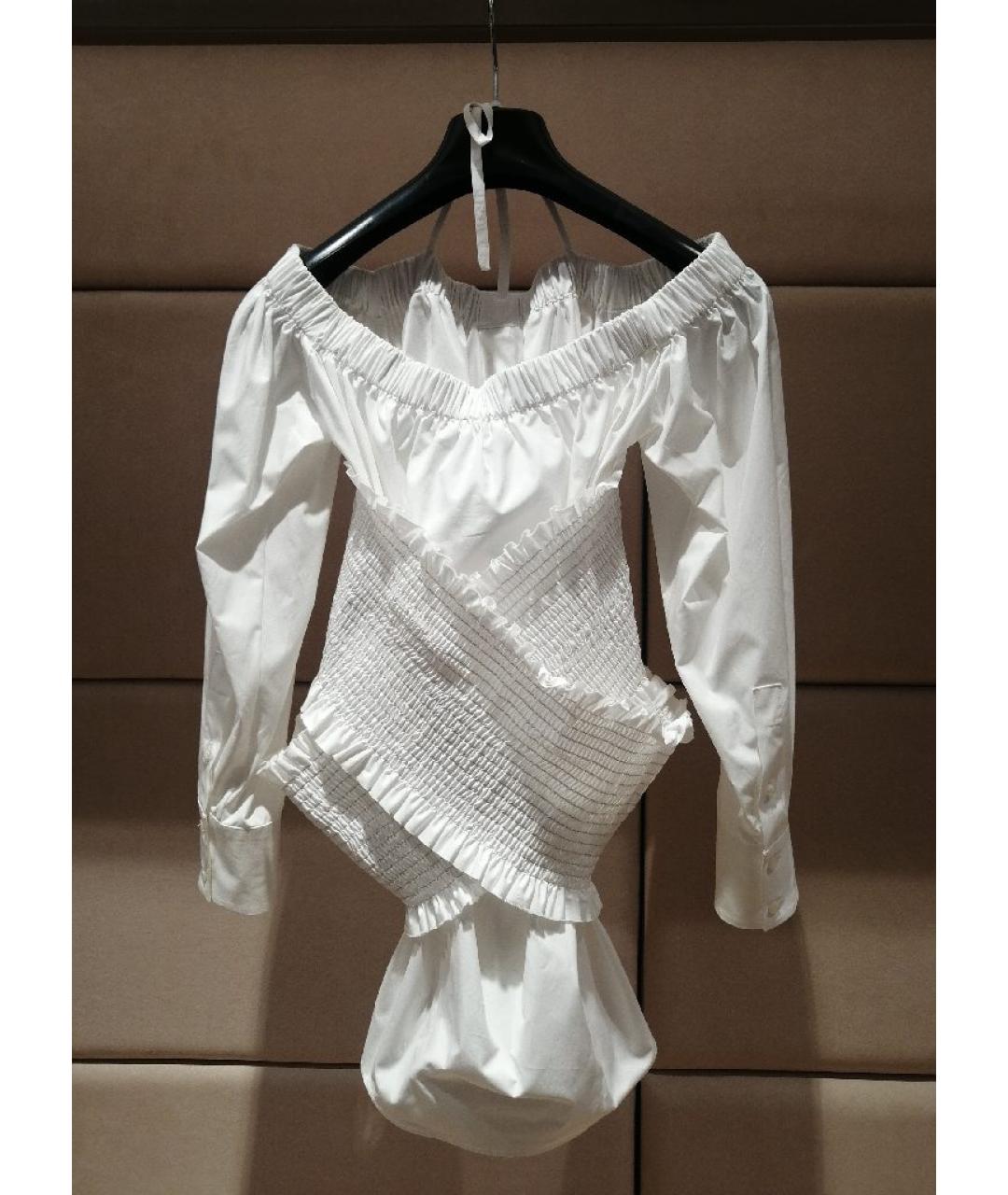 MSGM Белая хлопковая рубашка, фото 2