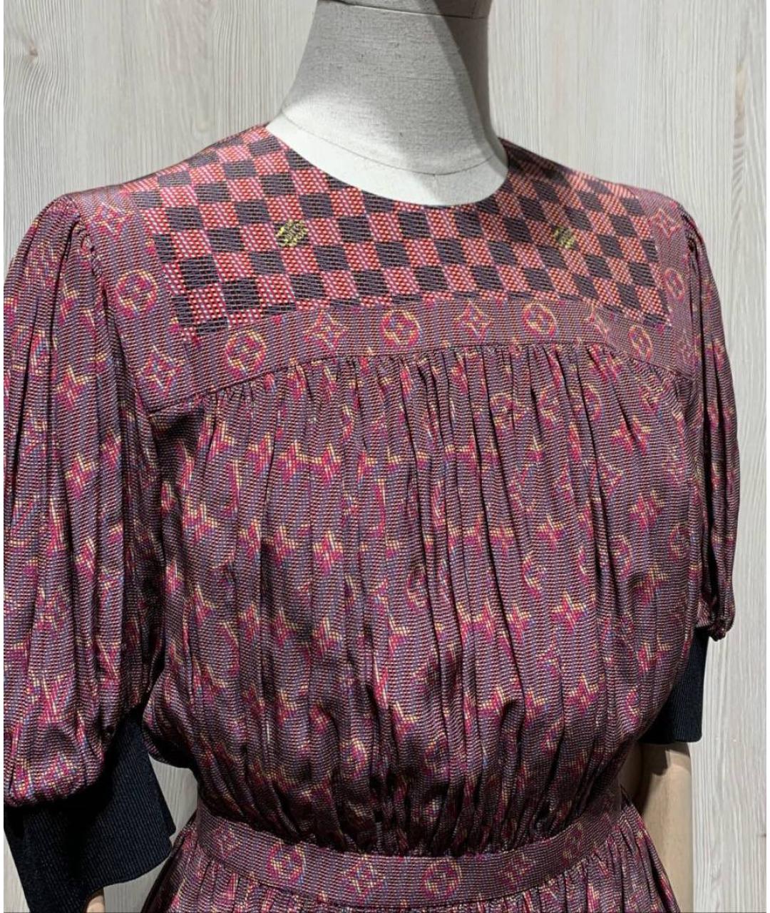 LOUIS VUITTON Шелковое повседневное платье, фото 3