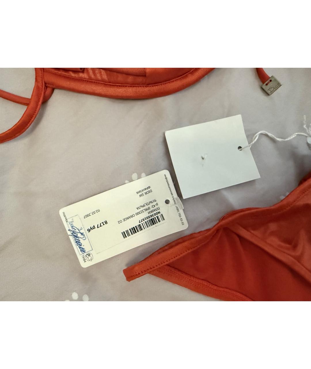 CHRISTIAN DIOR Красный полиэстеровый купальник, фото 2