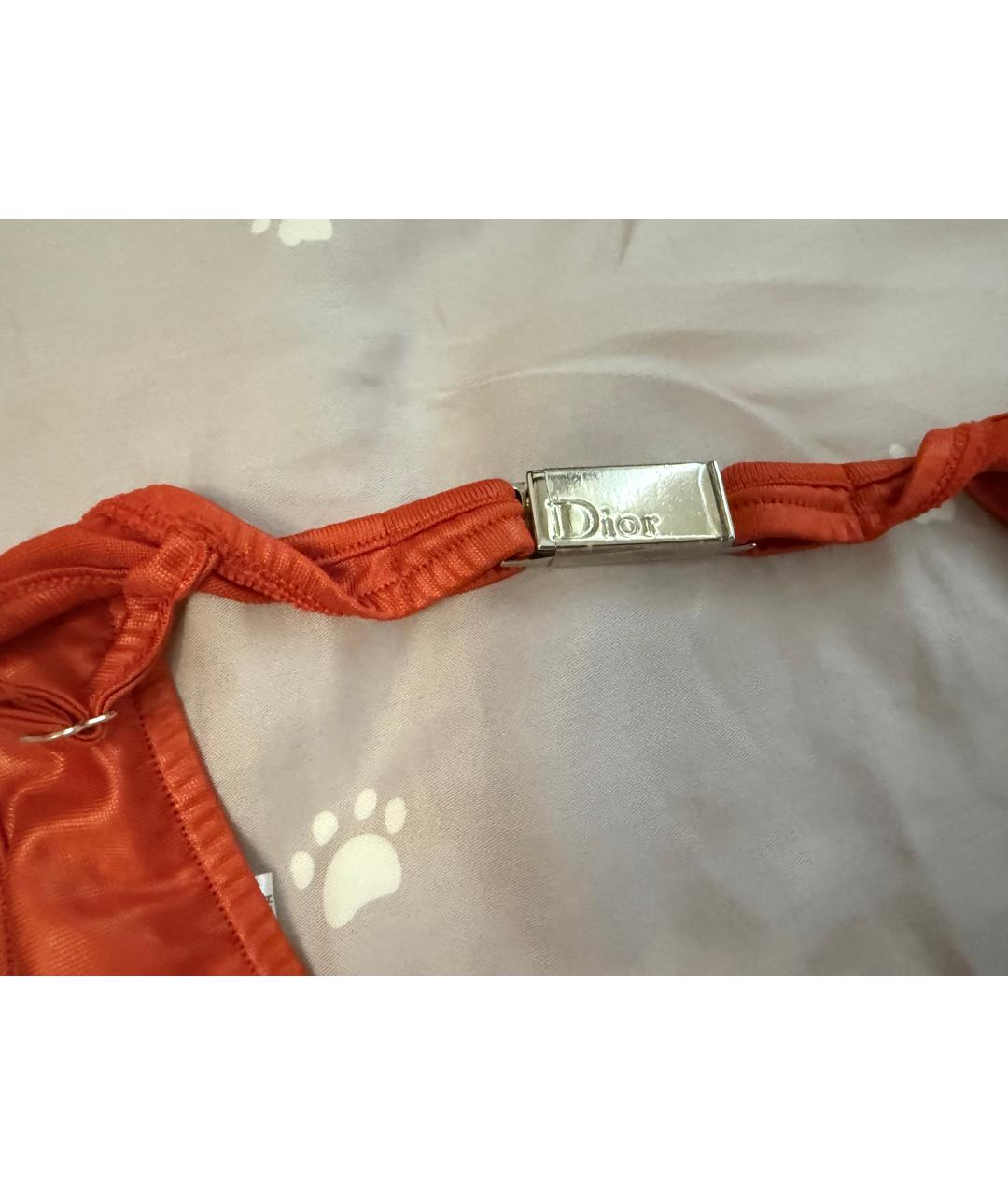 CHRISTIAN DIOR Красный полиэстеровый купальник, фото 5