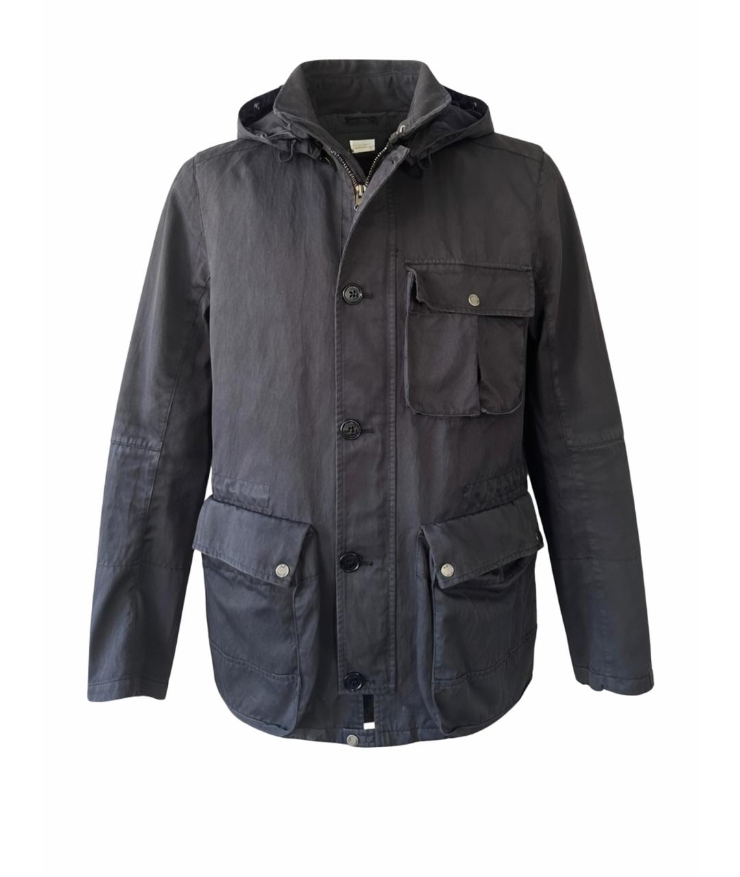 CP COMPANY Черная хлопко-эластановая куртка, фото 1