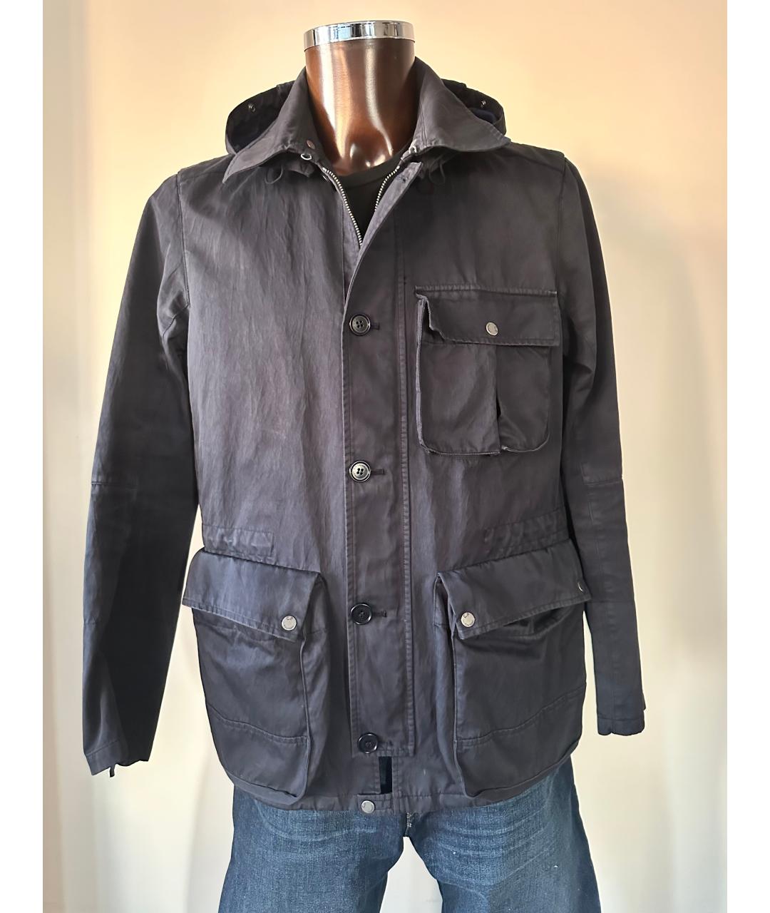 CP COMPANY Черная хлопко-эластановая куртка, фото 6