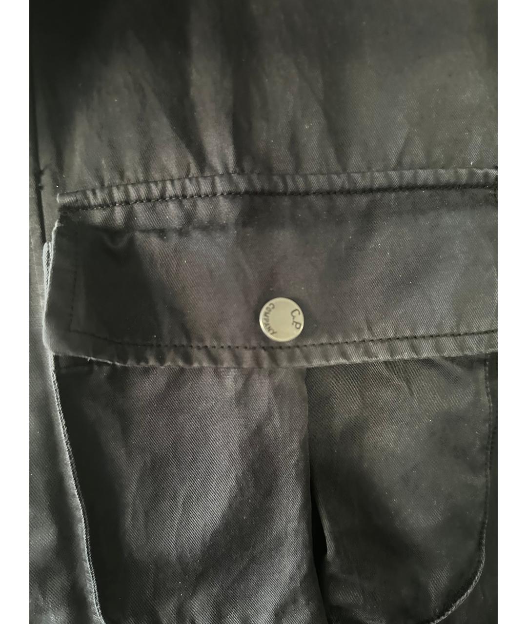 CP COMPANY Черная хлопко-эластановая куртка, фото 5