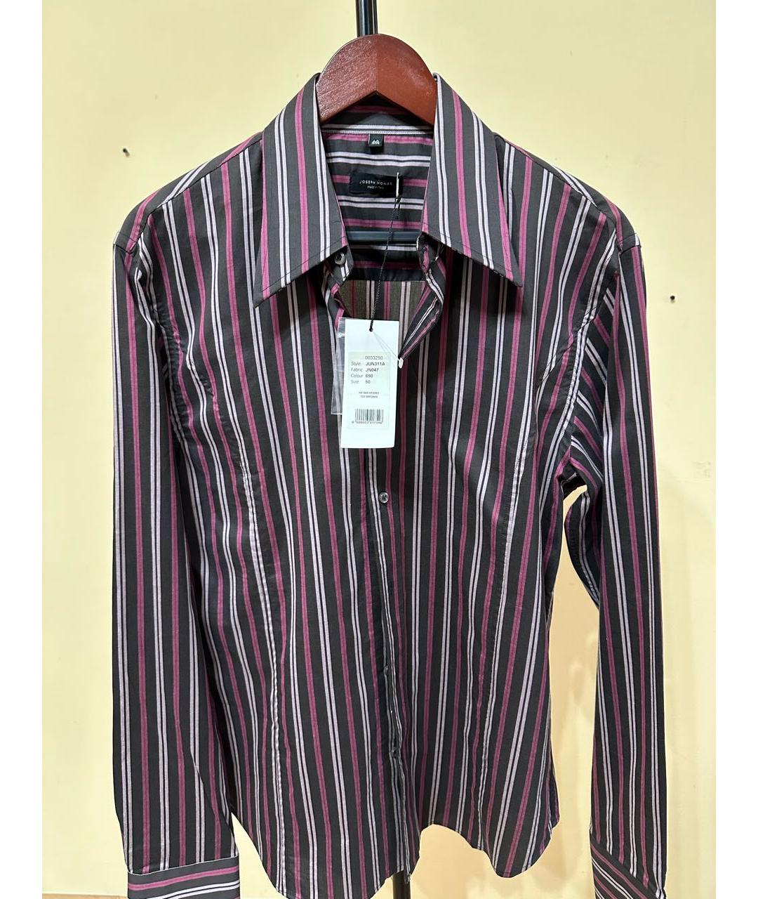 JOSEPH Бордовая хлопко-полиэстеровая кэжуал рубашка, фото 3