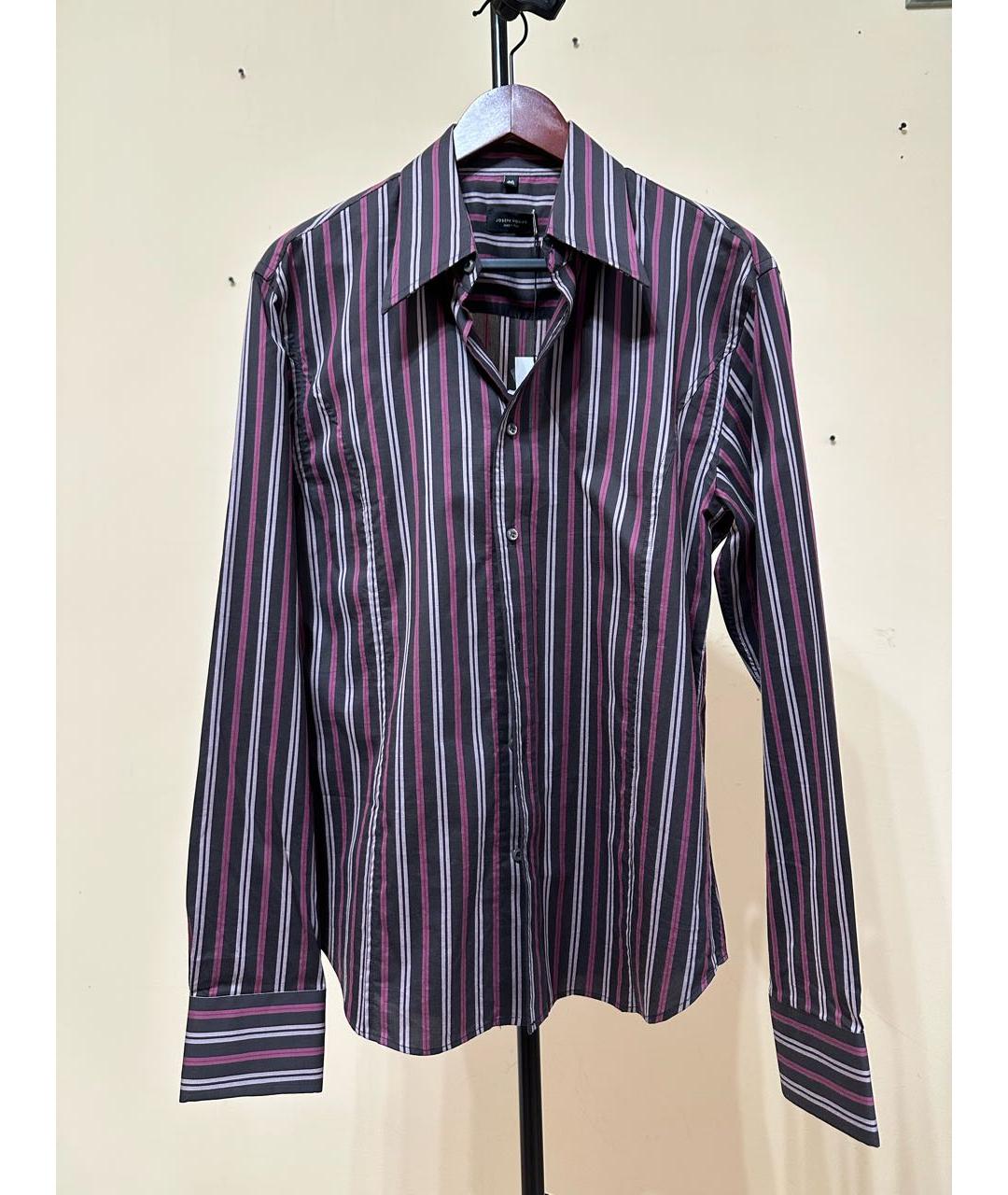 JOSEPH Бордовая хлопко-полиэстеровая кэжуал рубашка, фото 8